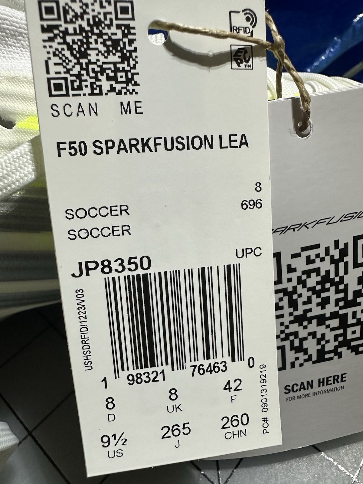 NEW Women’s Size 9.5 Adidas F50 Sparkfusion League FG AG Soccer Cleats For Her
