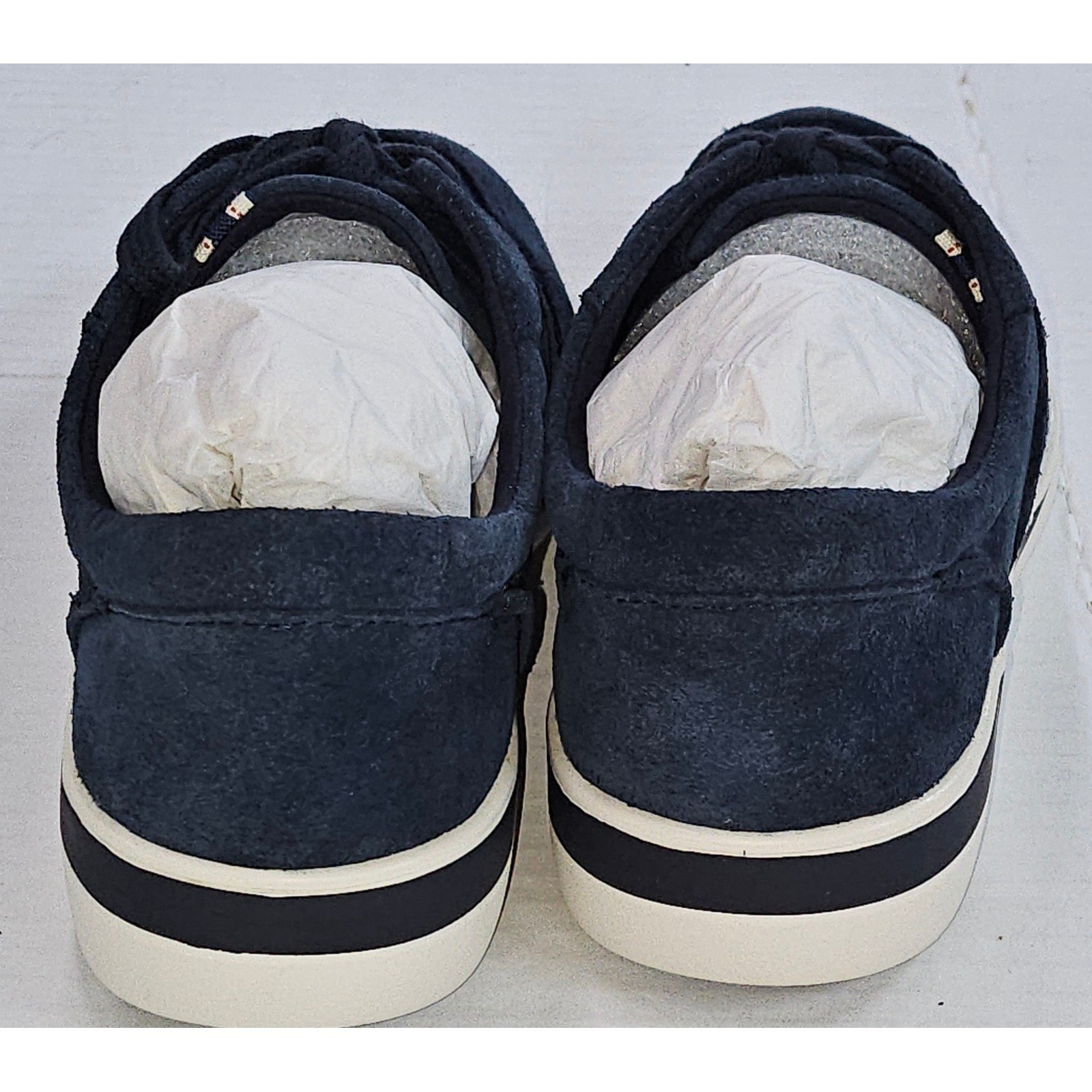 ED Ellen DeGeneres Akemi Navy Blue Bucato Suede Sneakers Womens Size 5M ED-AKEMI