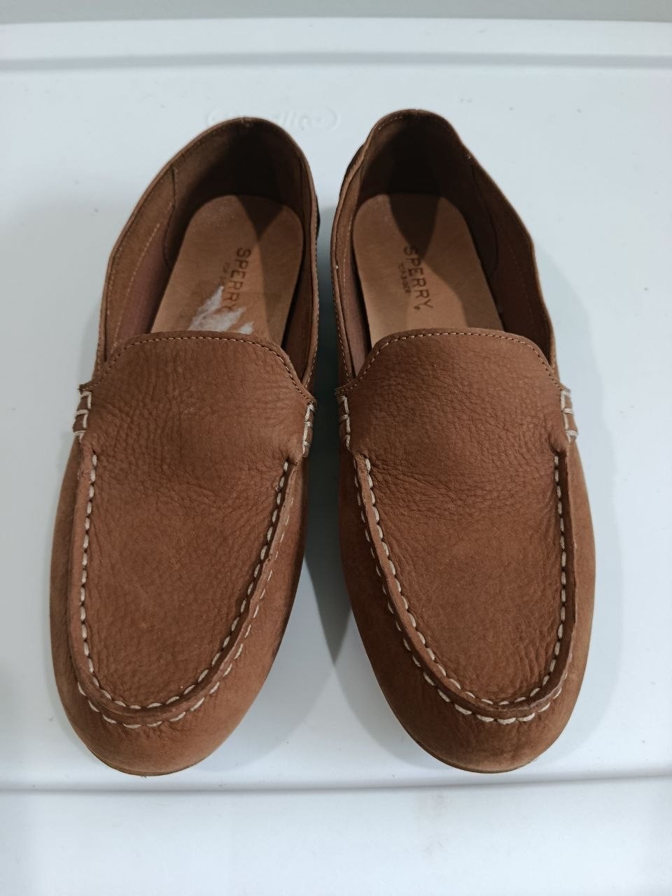 Sperry Top-Sider Womens Suede Leather Loafers Size 8.5M Slip On Driving Mocs