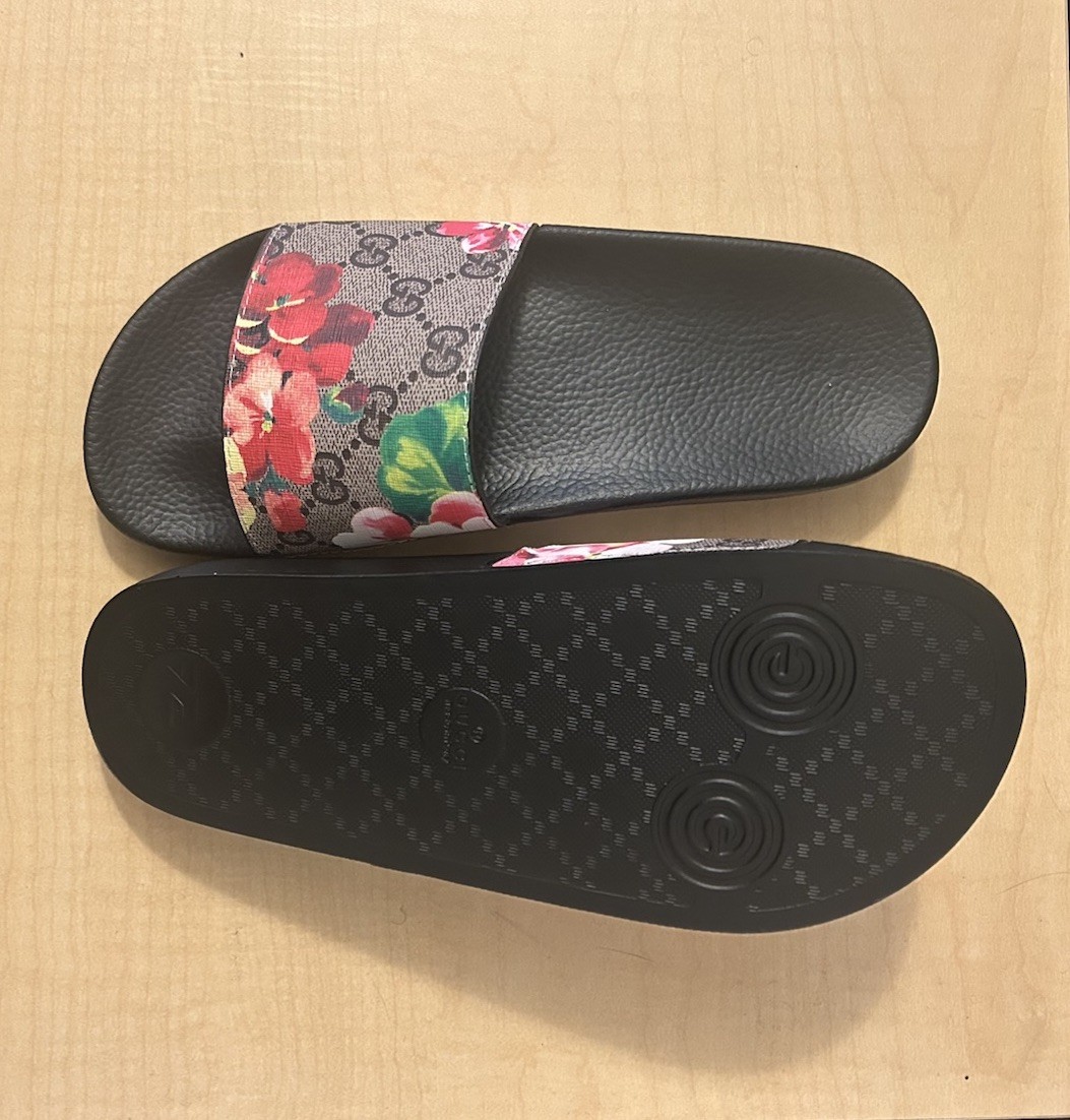 Gucci Slides Pink Floral (Wmns) Size 7.
