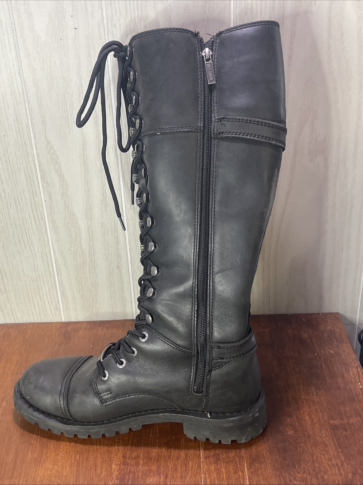 Harley-Davidson Women’s Beechwood 15″ Motorcycle Boots Black Size 9M D83856