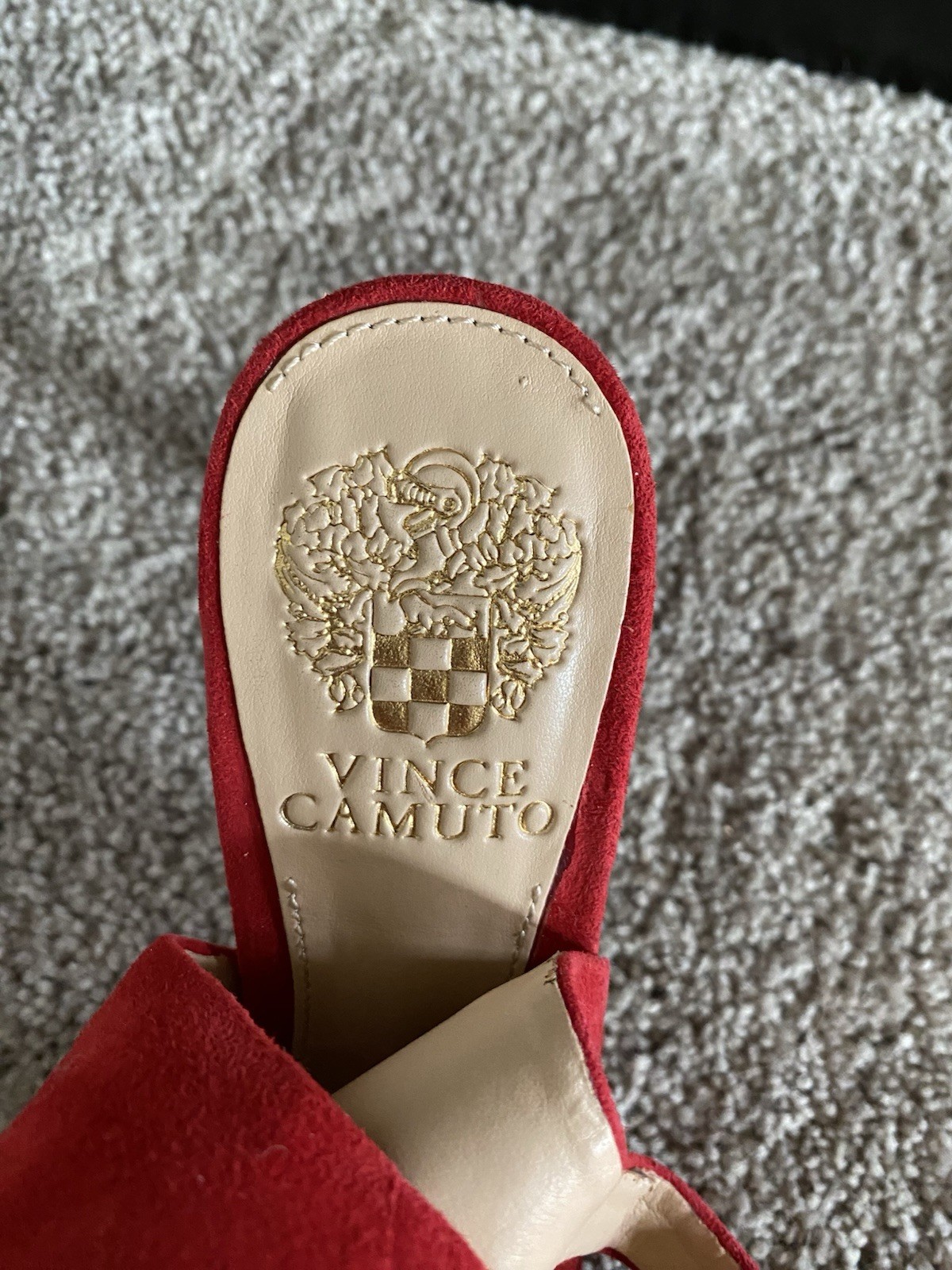 Vince Camuto Women’s Heels 6.5 Red Suede