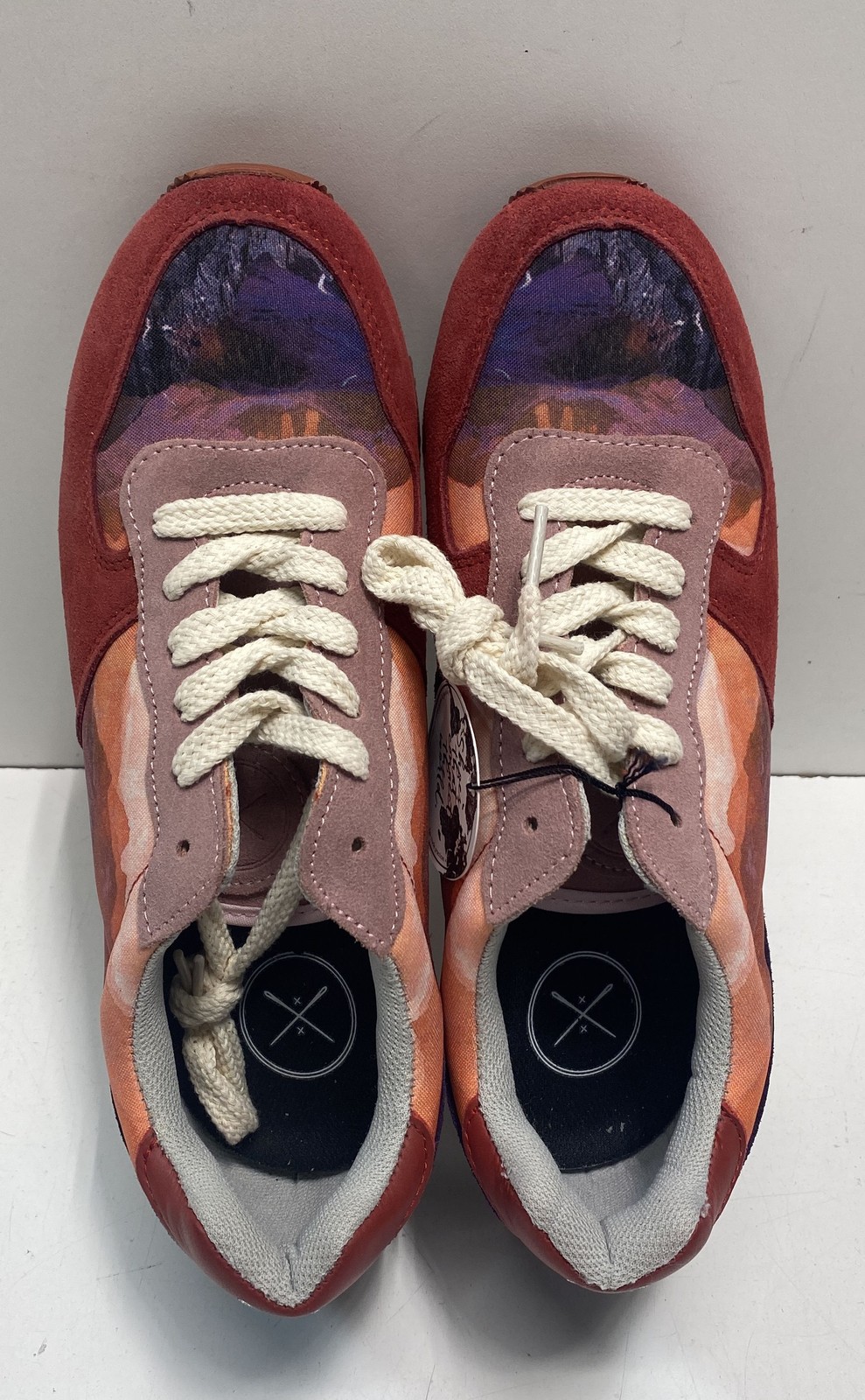 Inkkas Blue Ridge Mountain Print Low Top Sneakers Women’s 10 Men’s 8
