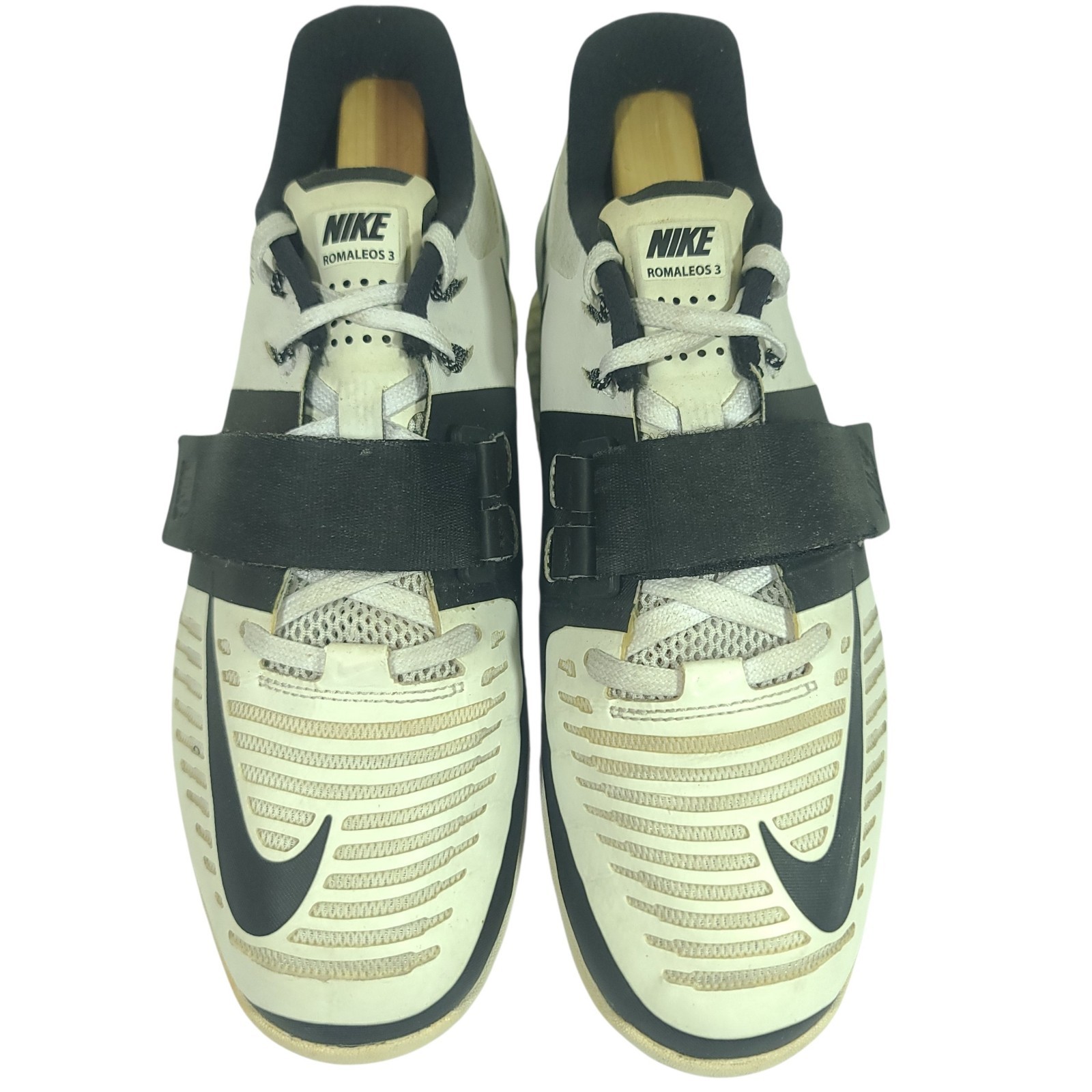 Nike Romaleos 3 Women’s Size 8 Weightlifting Shoes White Black 878557-100