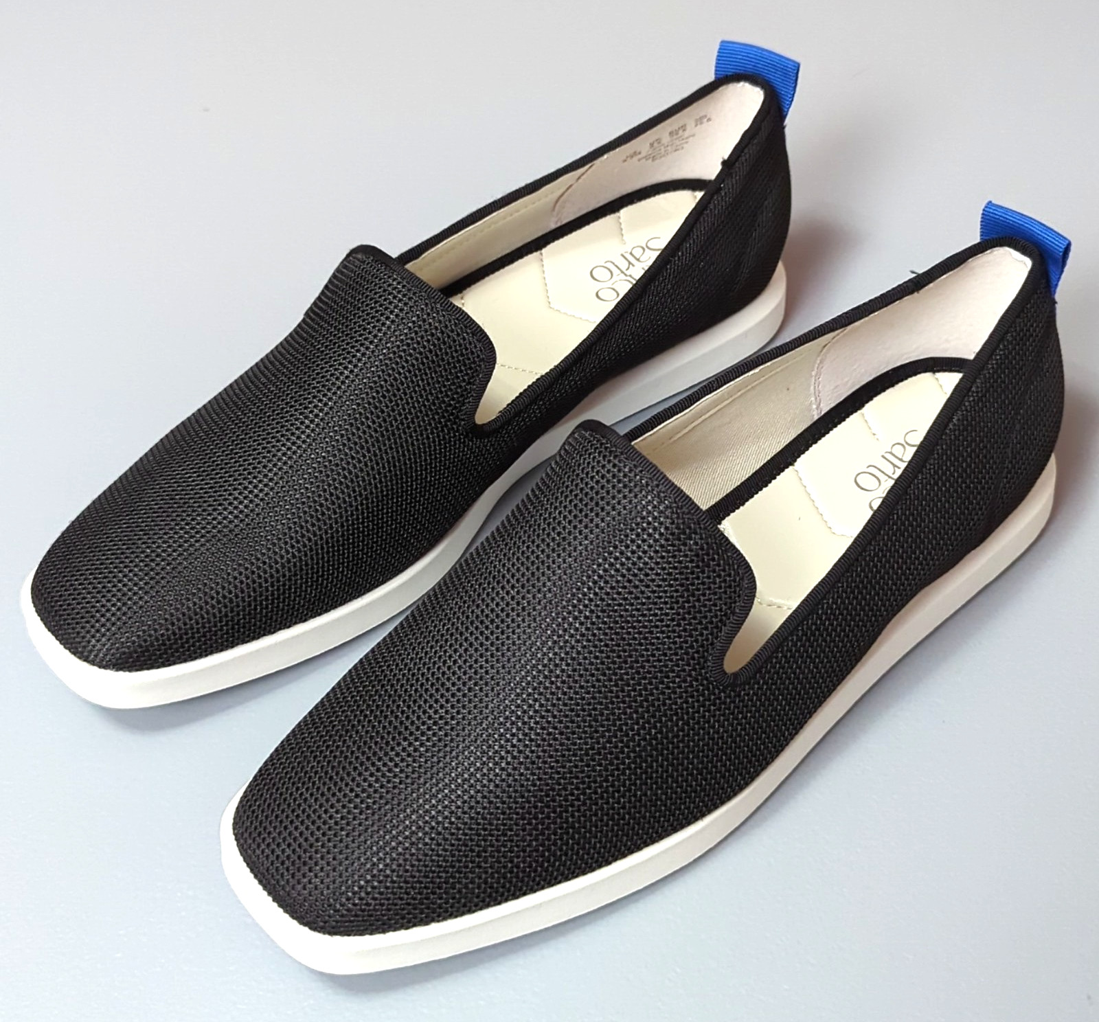 Franco Sarto Womens Boston 3 Mesh Slip On Loafers Black – Size 9.5 Medium (B,M)