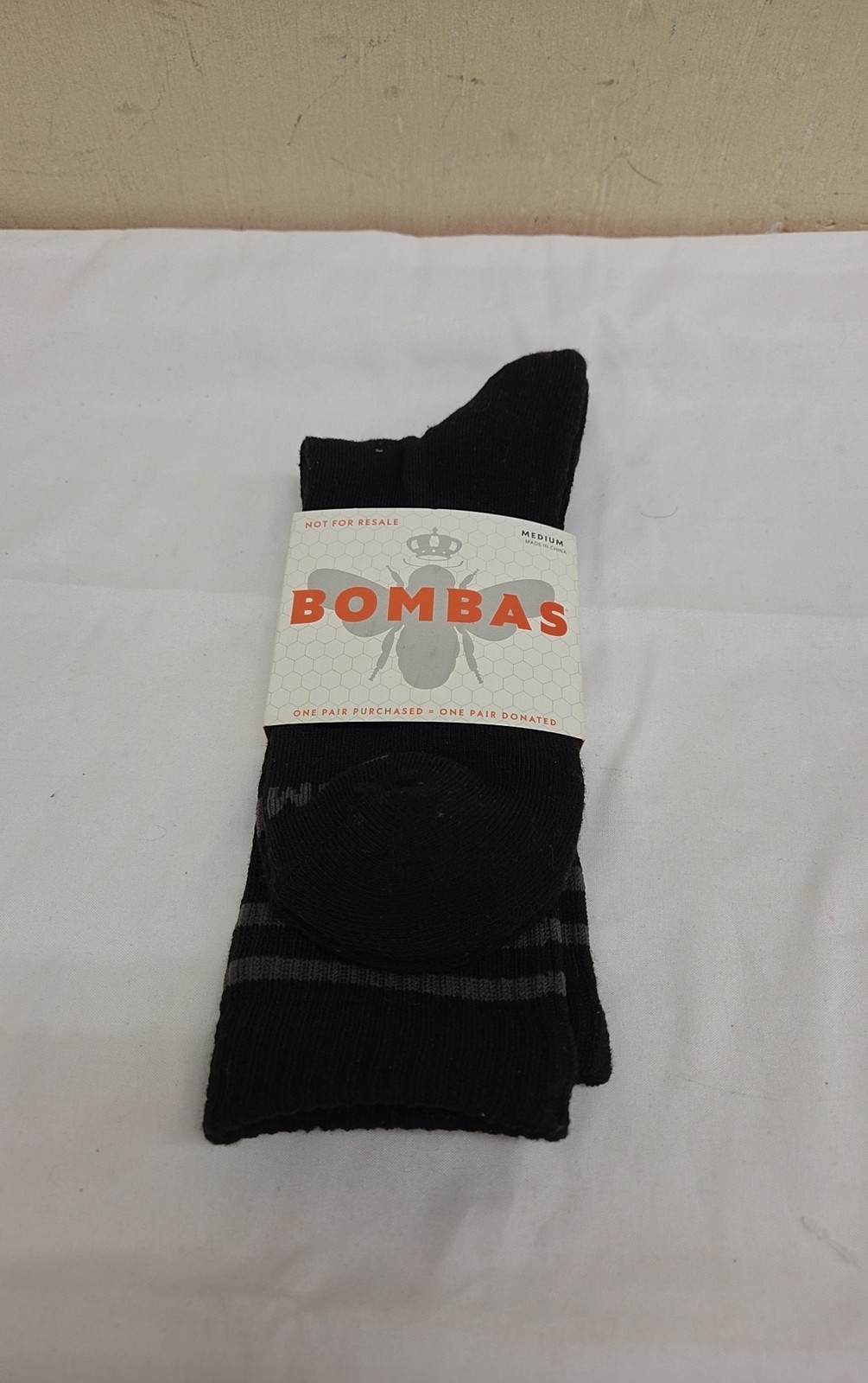 Bombas Size M Black Socks