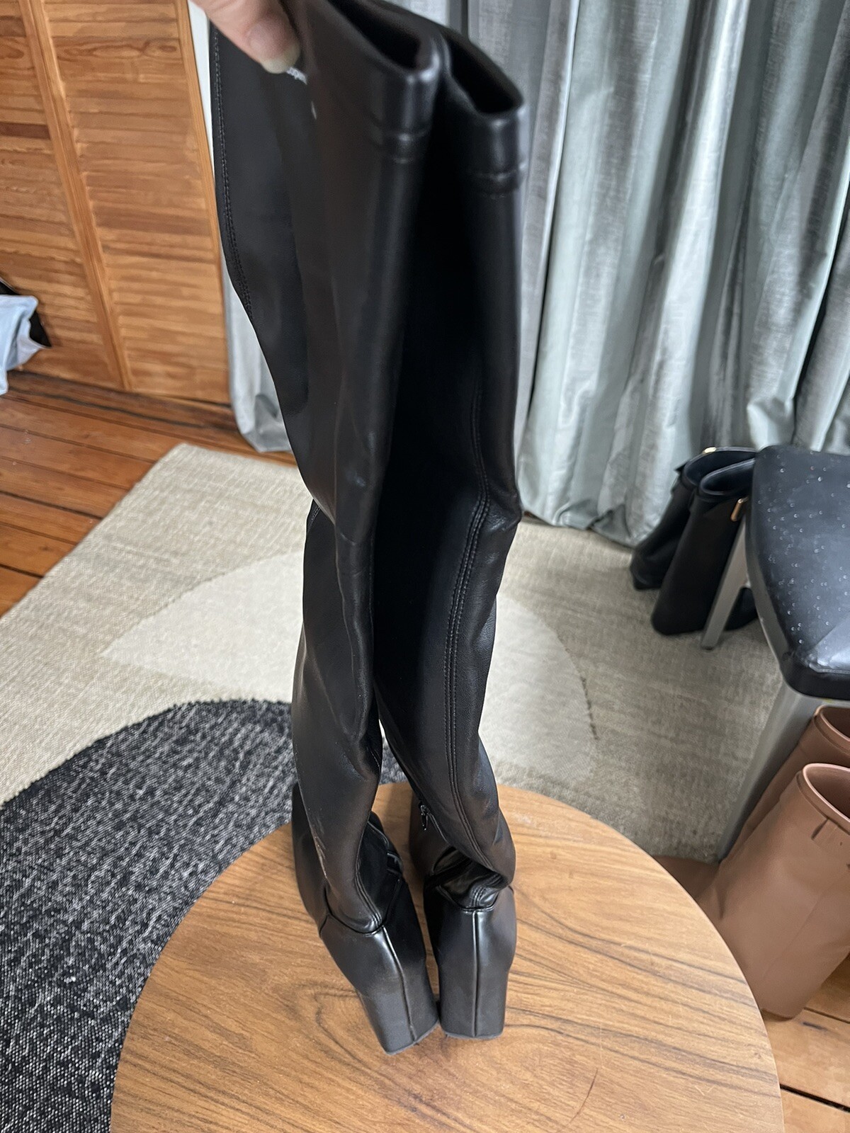 Coperni Over The Knee Boots Black Sz 39 Excellent!