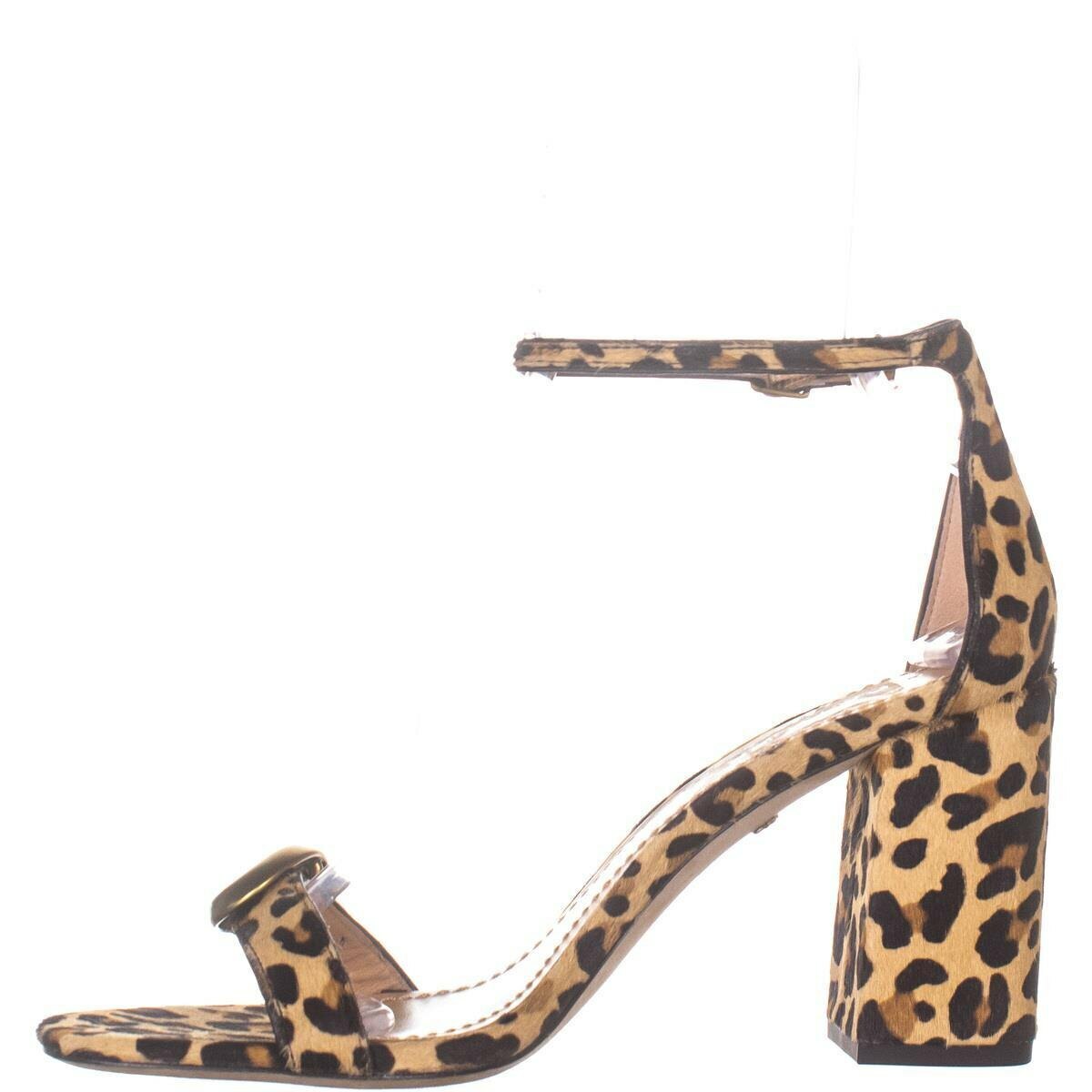 NWD Coach Natural Calf Hair Leopard Print Maya Sandal Signature Buckle 3.25″ H 7