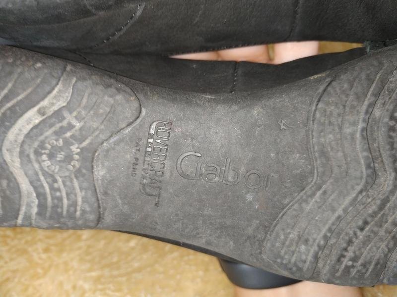 Women Gabor heels black nubuck 37 #7TEW