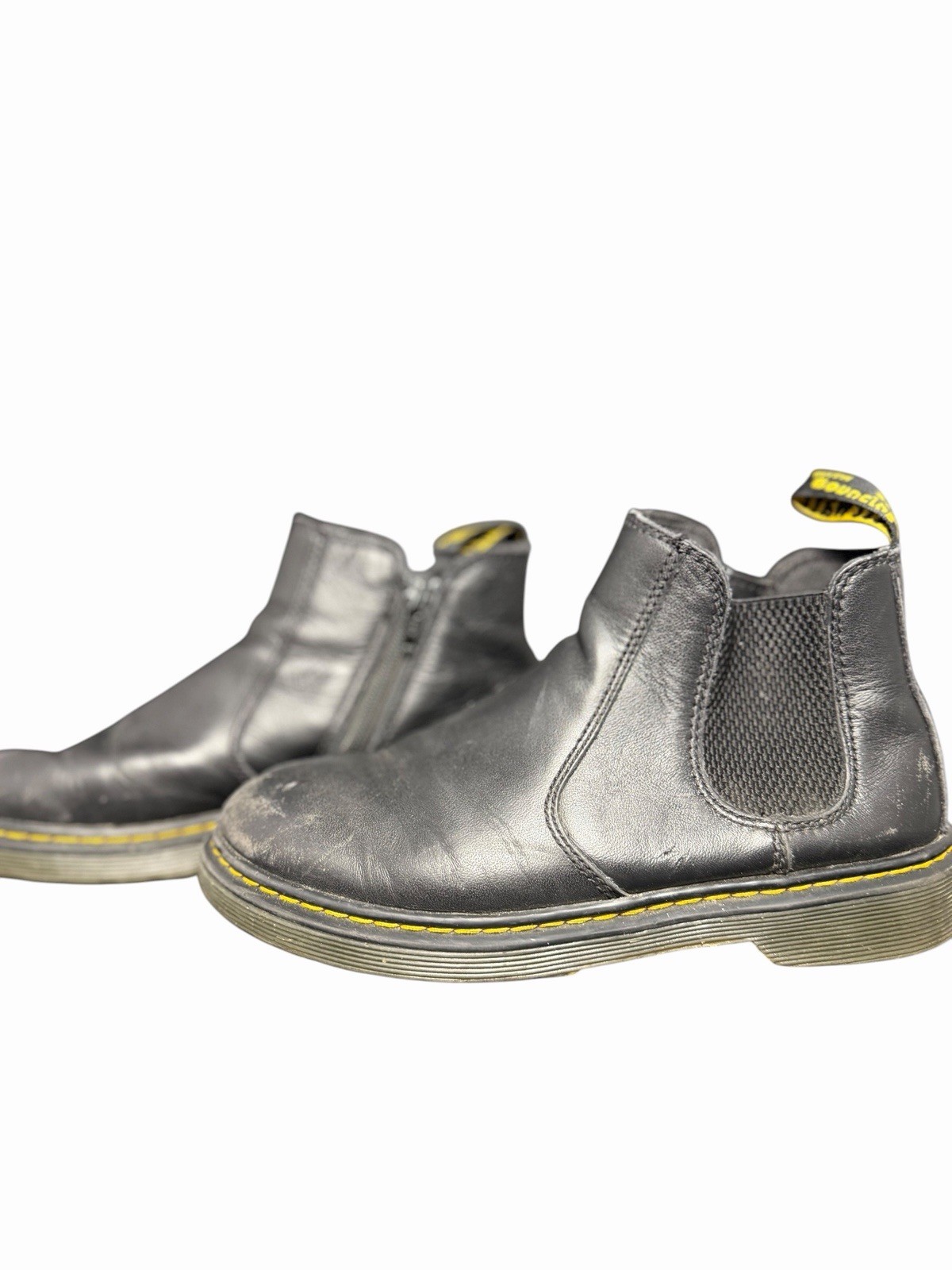 Dr. Martens 2976 Chelsea Boots Black Leather Women’s US 5 EU 36 Side Zip