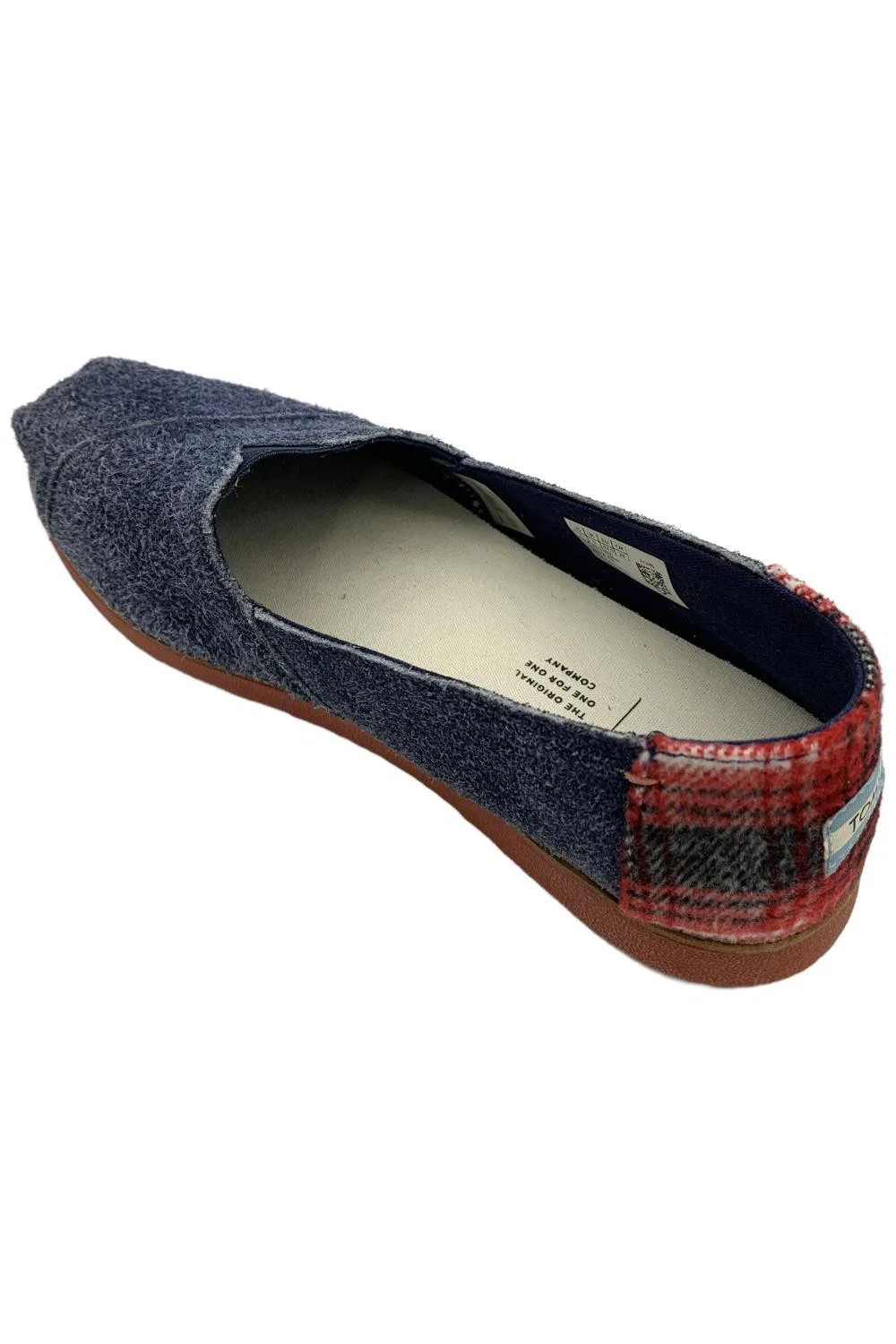 TOMS Women’s Alpargata Loafer Flat Blue Denim/Tartan