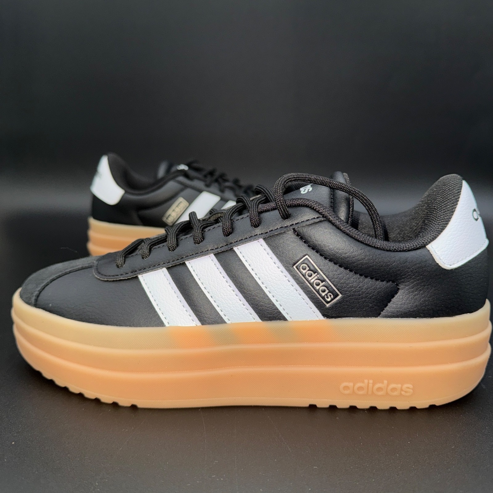 Adidas Women’s VL Court Bold Casual Black White #081