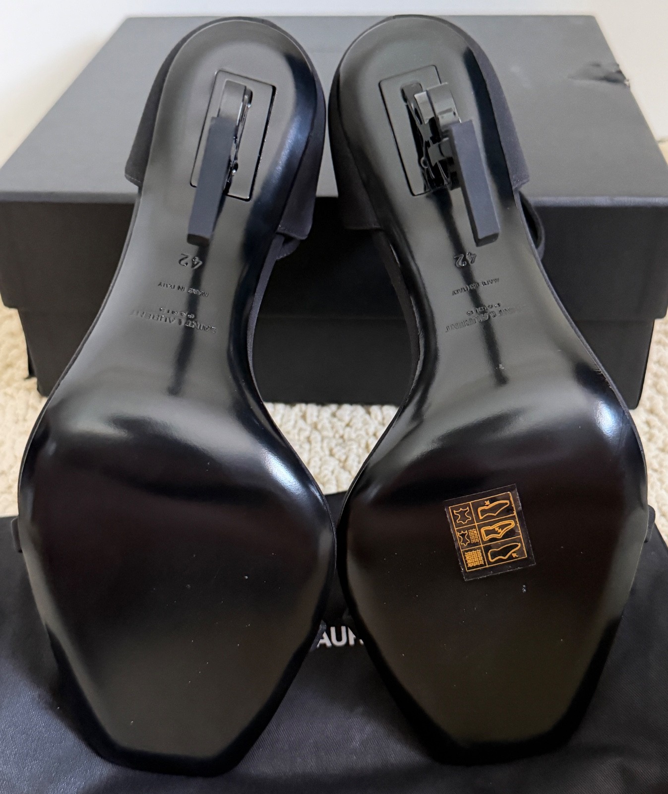 NIB Saint Laurent Opyum YSL Logo Crystal Silk Strappy Sandals Pumps 42 12 $2450