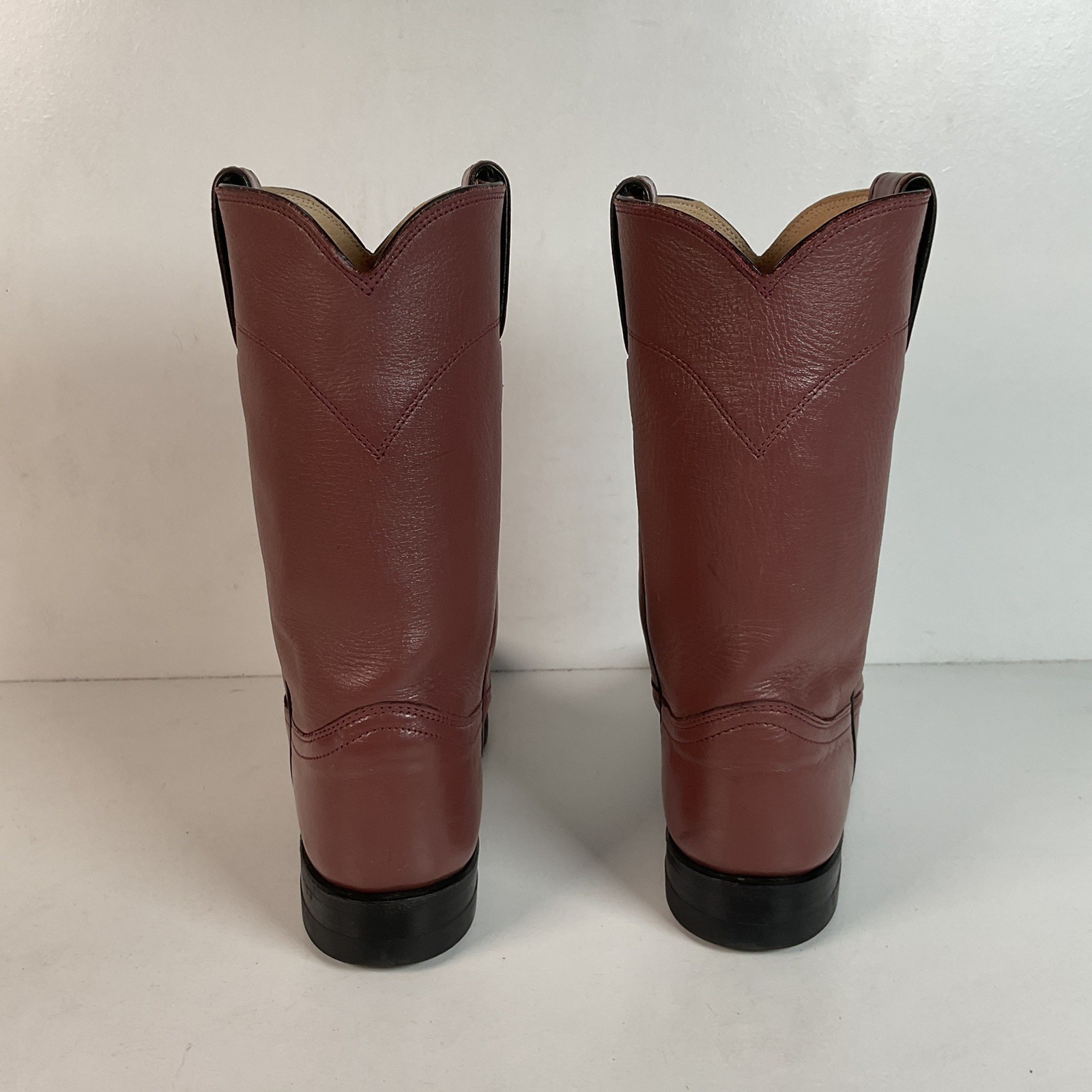 Justin Cowgirl Roper Boots | USA Made | Purple Mauve | Women’s 7 B