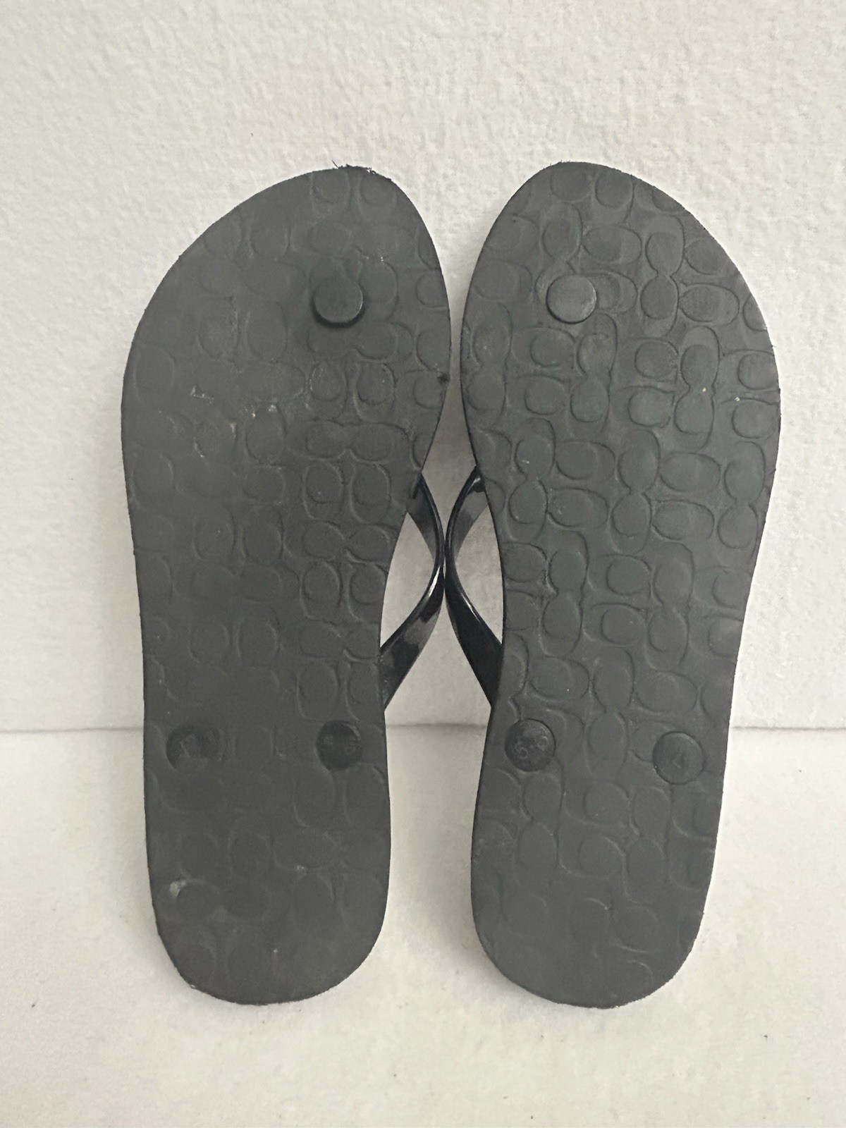 COACH Abbigail Stars Print Flip Flops Thong Sandals Women’s Size 5B Summer Beach