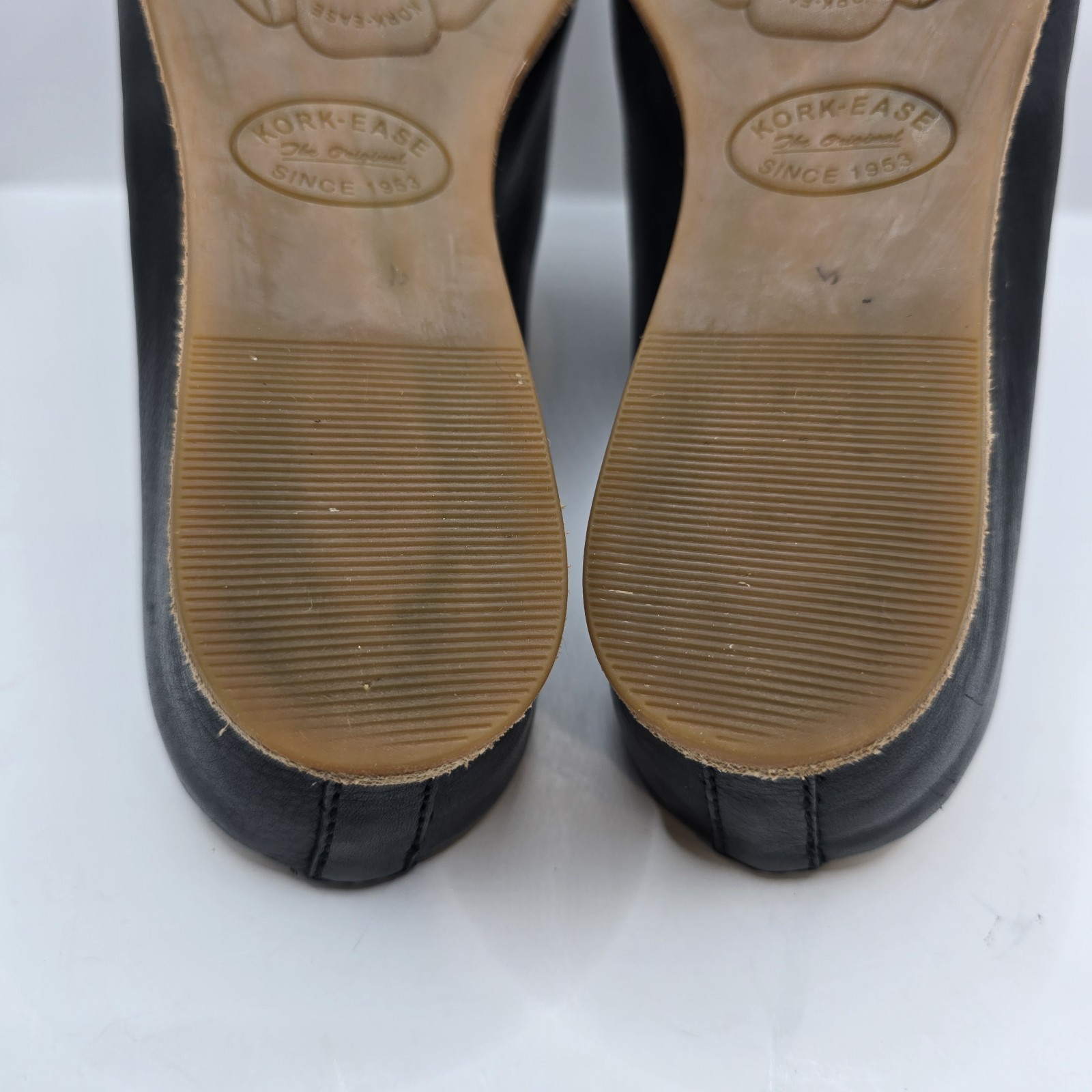 Kork-Ease Womens Para Black Leather Slip-On Casual Clog Shoes Size 8 M $185 EUC