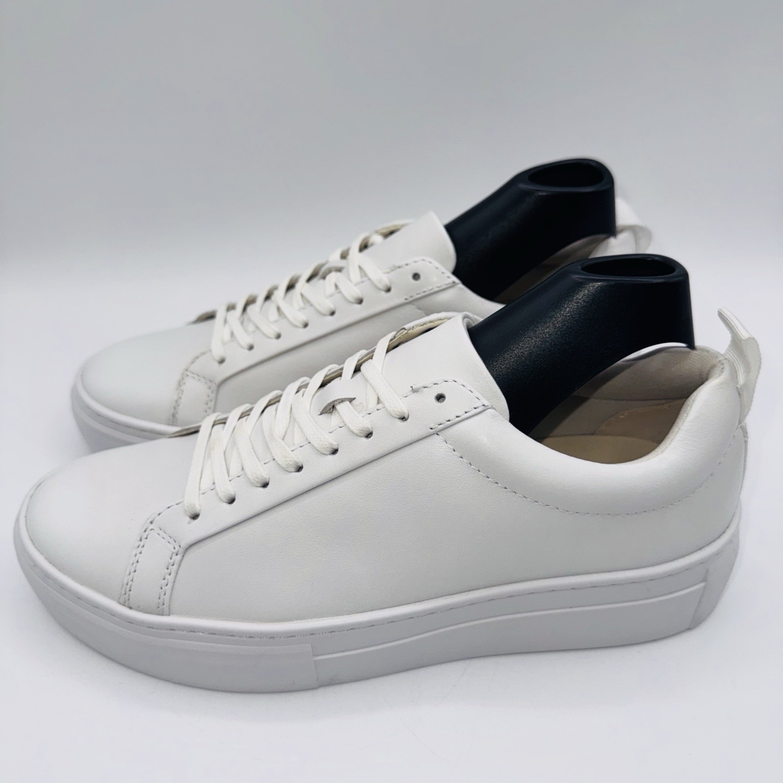 Vagabond Zoe Platform Sneakers Womens Size 8 EU 38 White Leather