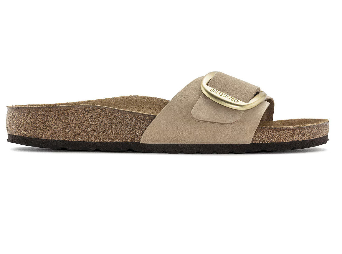 Birkenstock Madrid Big-Buckle Sandals Sandcastle Nubuck Leather Women’s EU 37-41