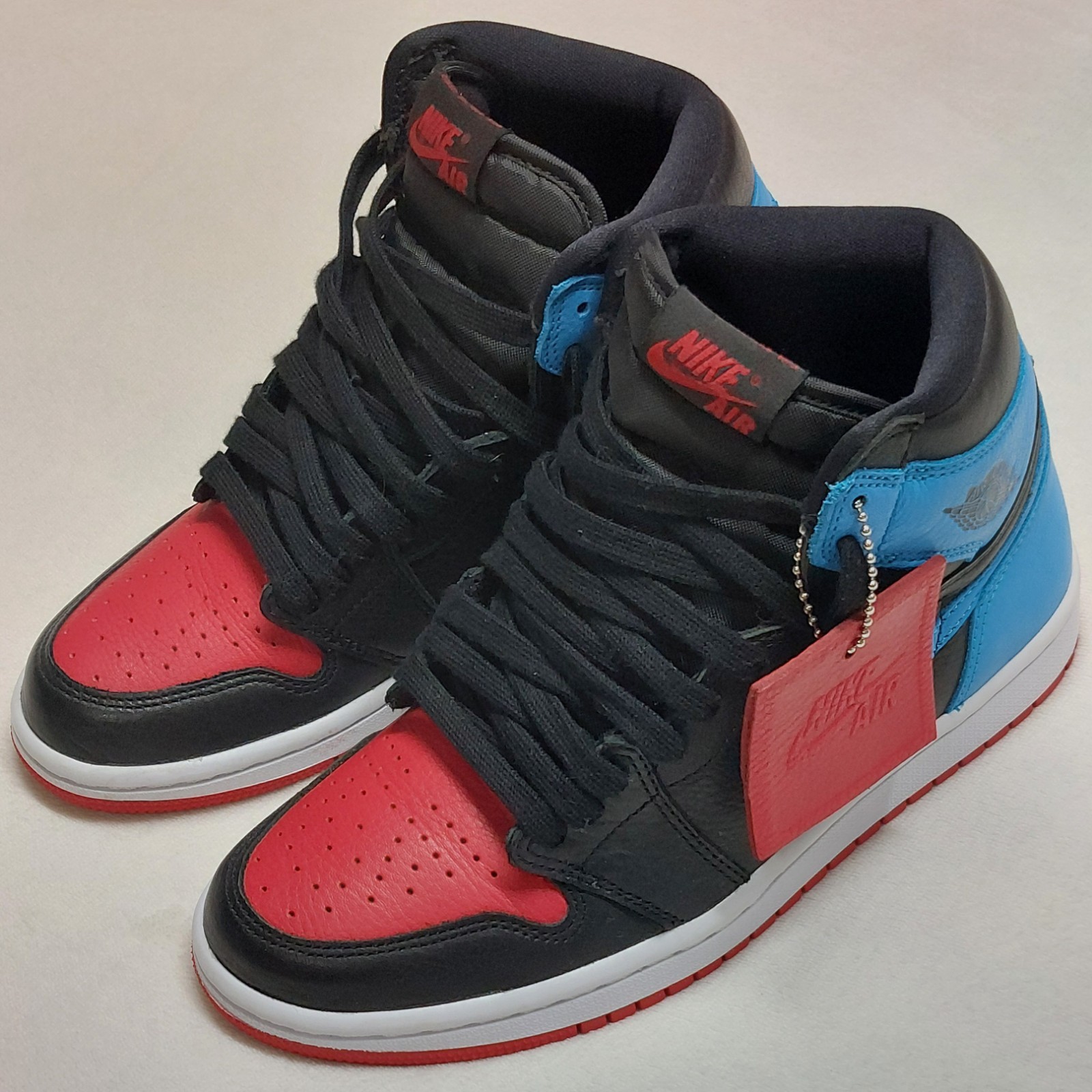 Women’s NIKE Air Jordan 1 High OG Black/Blue/Red Size 7