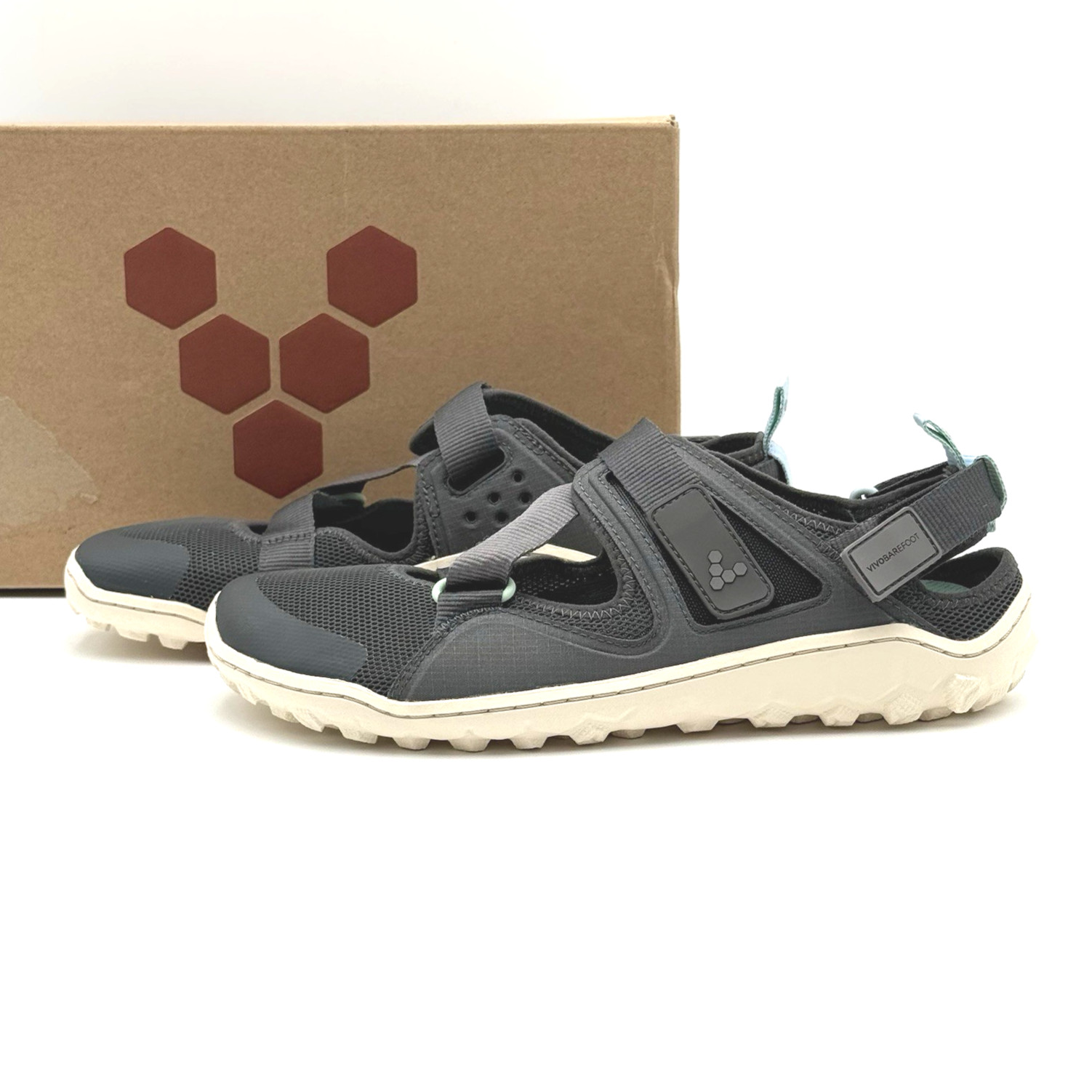 Vivobarefoot Women’s Tracker Sandal Slingback Textile Synthetic 209511-06 Shadow