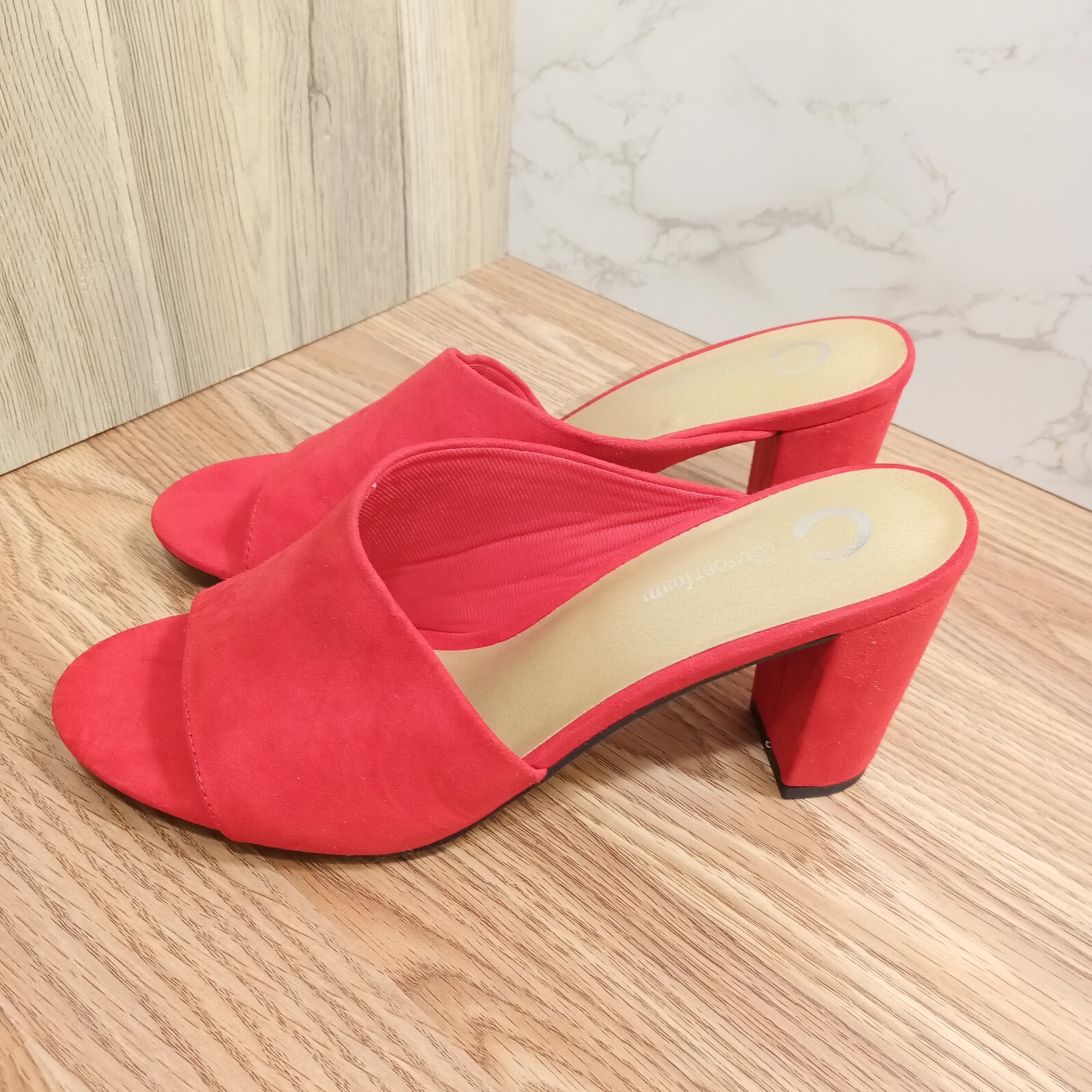 Journee Collection Women Sz 10 Allea Tru Comfort Foam D’Orsay Block Heel Sandals