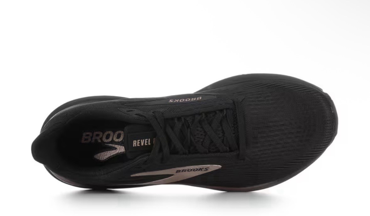 NIB Brooks Revel 8 Women 12 M Run Walk Sneakers Shoes Black Rose Gold 44.5