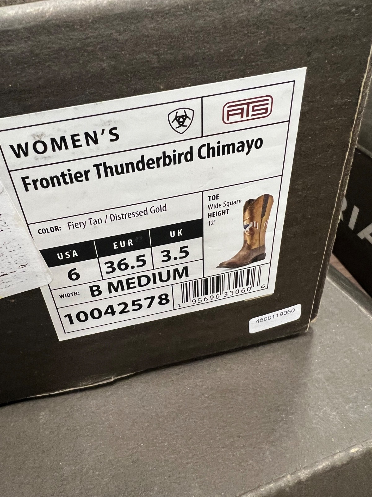 ARIAT Frontier Thunderbird Chimayo Western 👢 Women’s 6 B NIB Rare