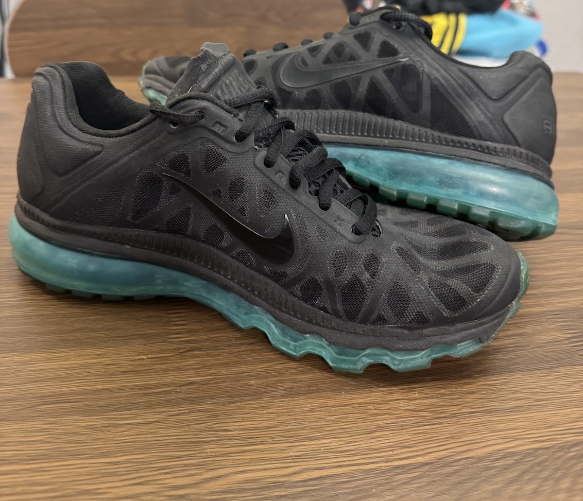 Nike Womens Air Max Plus 2014 429890-040 Black Casual Shoes Sneakers Size 7