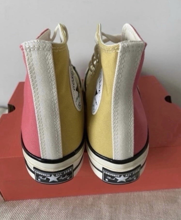 Converse Chuck 70 Hi High Top Colorblock Pink/Yellow Sneaker 171660C