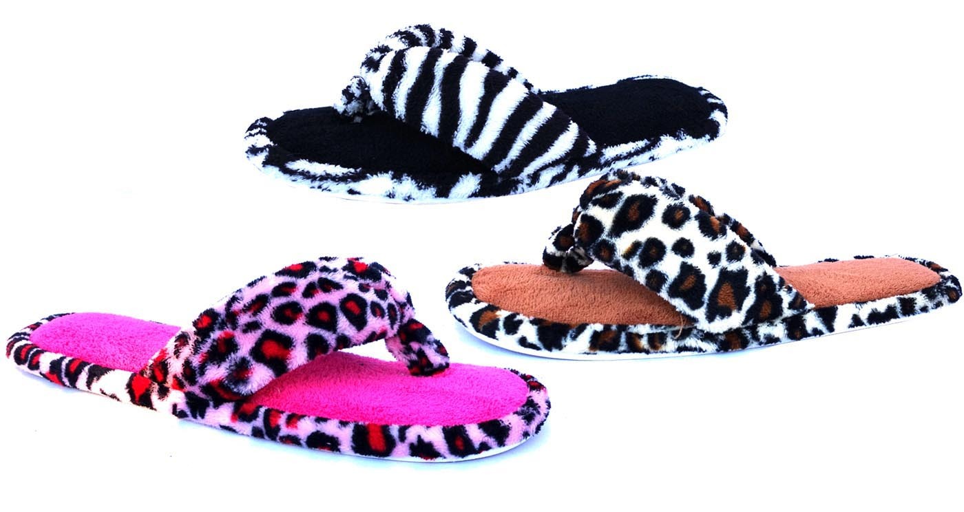 New Ladies’ Terry Spa House Slipper Fashion Thong Flip Flop Comfort House Spa