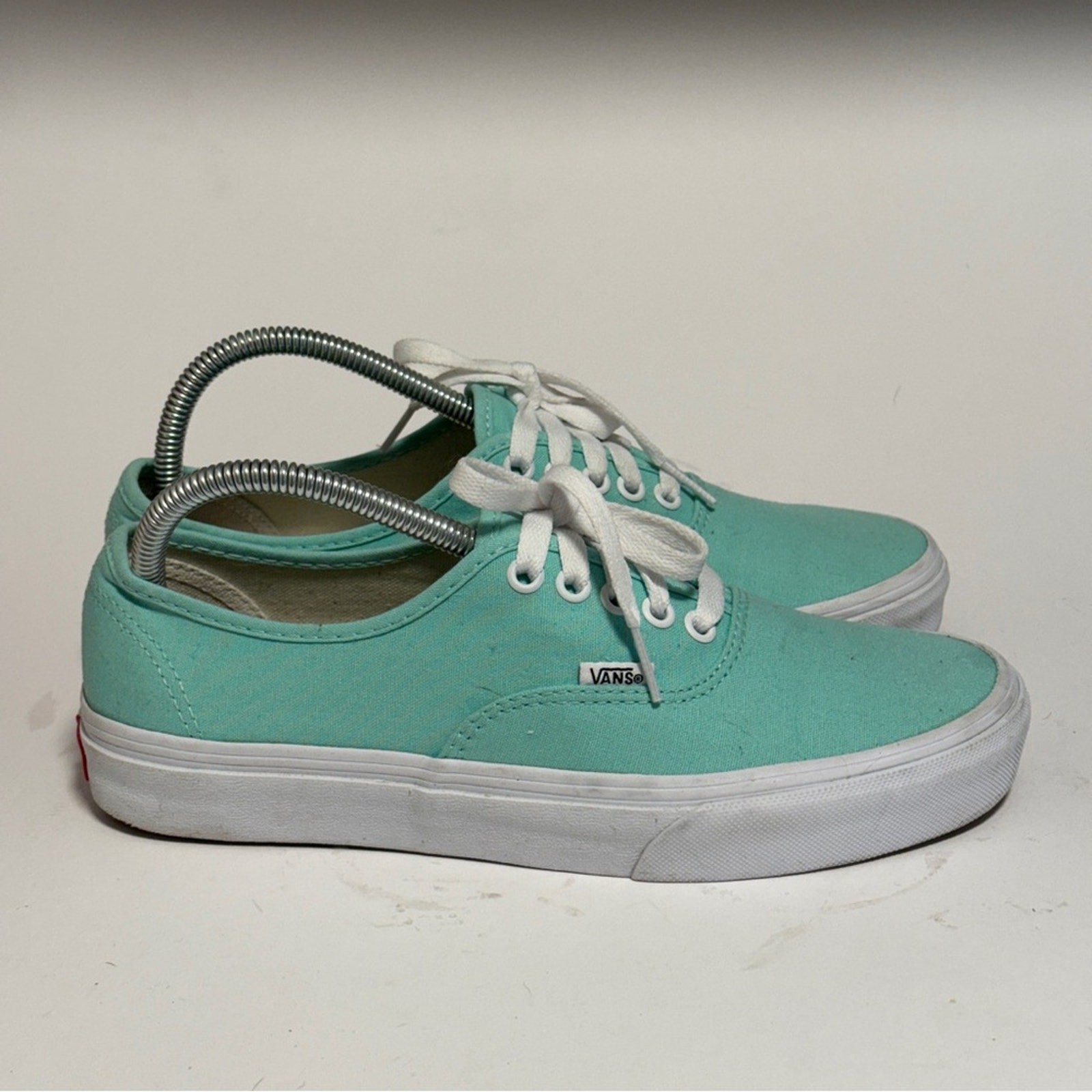 Custom Mint Green Vans Authentics Women’s 9 Wide/Men’s 7.5 Wide
