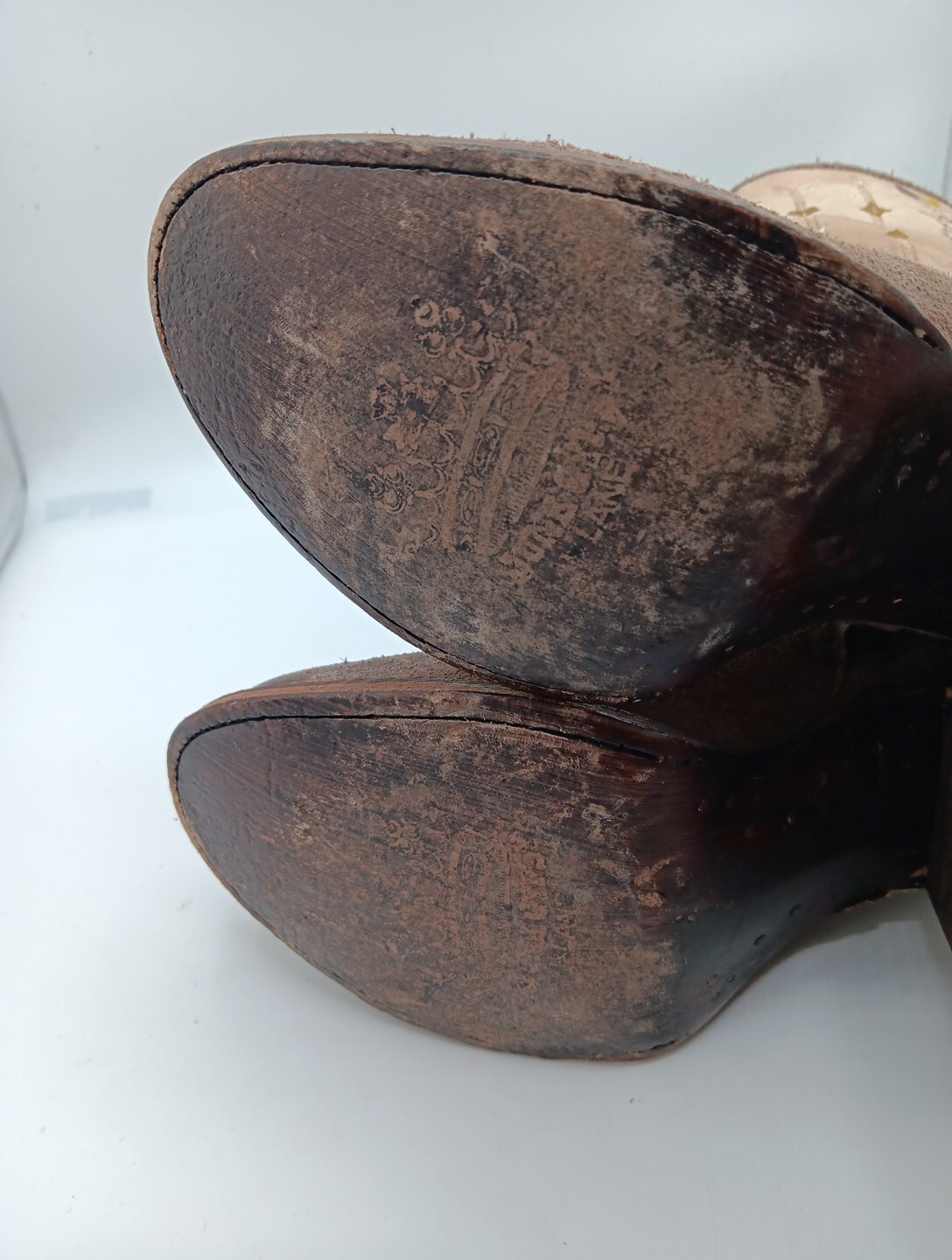 Womens Junk Gypsy By Lane Heeled Distressed Leather Boots Size 7