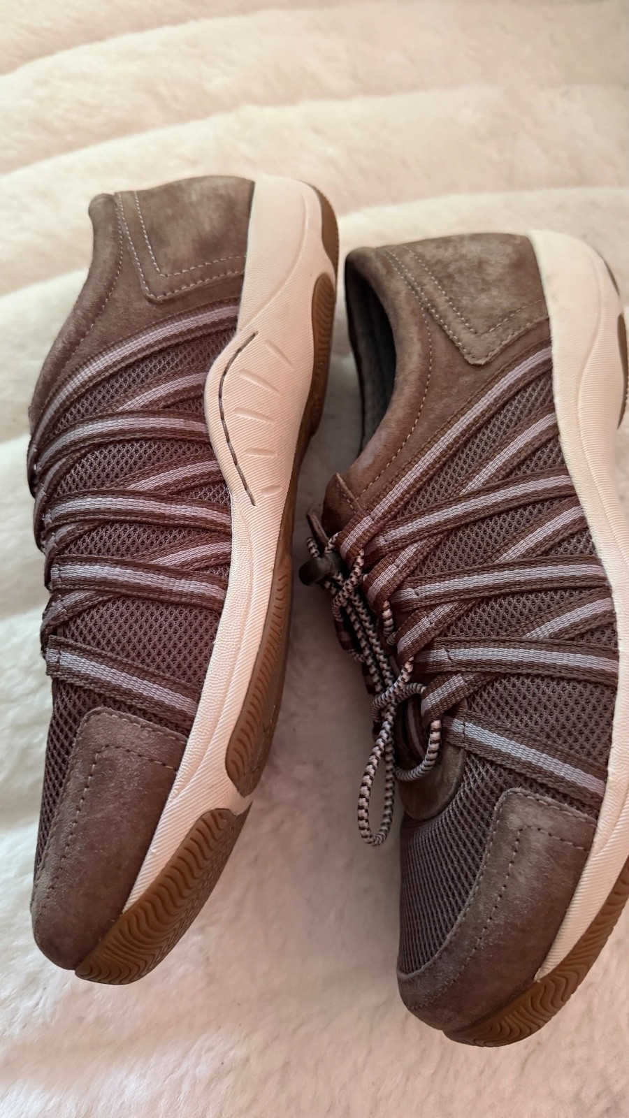 DANSKO SIZE 40EU (9/9.5) Brown Honor Sneaker Drawcord Suede Toe/Upper Mesh