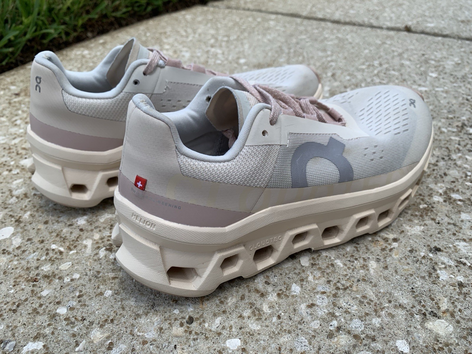 Size 8 – On Cloudmonster Moon Fawn Womens Athletic Running Shoes Sneakers