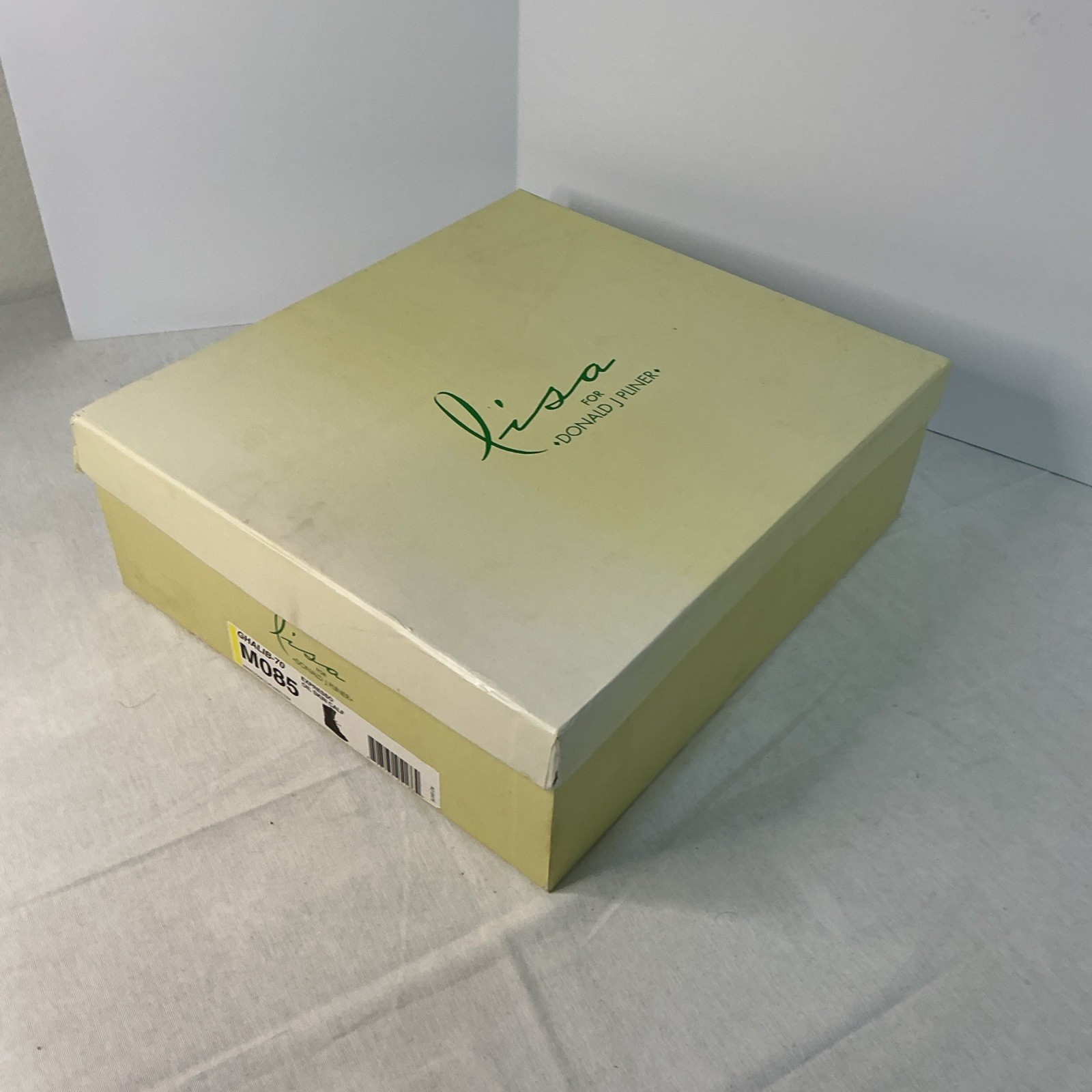 Lisa For Donald J Pline 8.5M Expresso Calf Leather Studded Open Toe Boots NIB