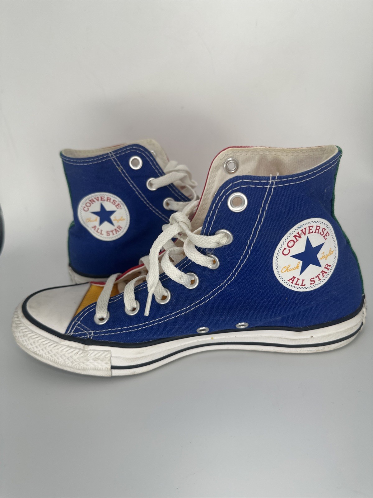 Converse Chuck Taylor All Star Primary Color Block High Tops Men 6 / Women 8