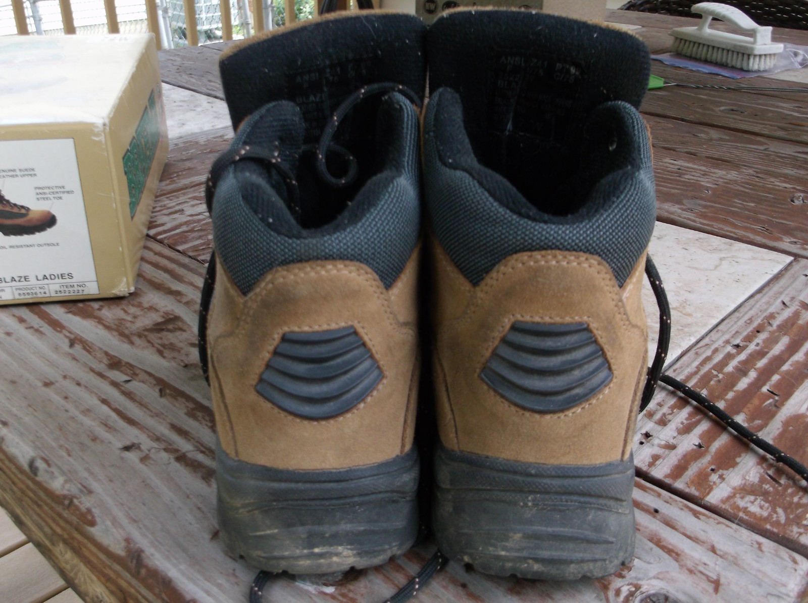 Brahma Blaze Ladies Women’s Steel Toe Waterproof Slip Resistant Boots Size 7.5W