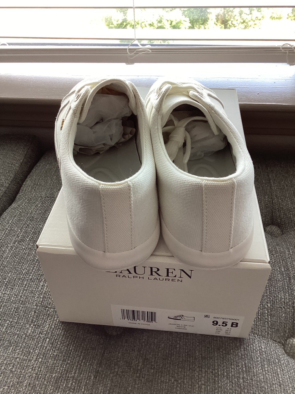 NWT Lauren Ralph Lauren Women’s Janson II Lace-Up Sneakers, size 9.5