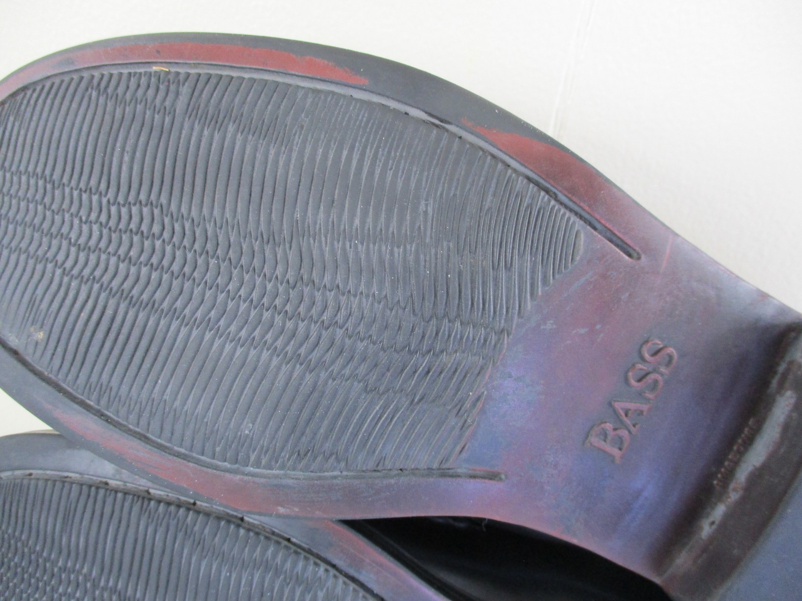 GH Bass Weejuns 7W Katherine II Penny Loafers Black Leather Shoes made Brazil