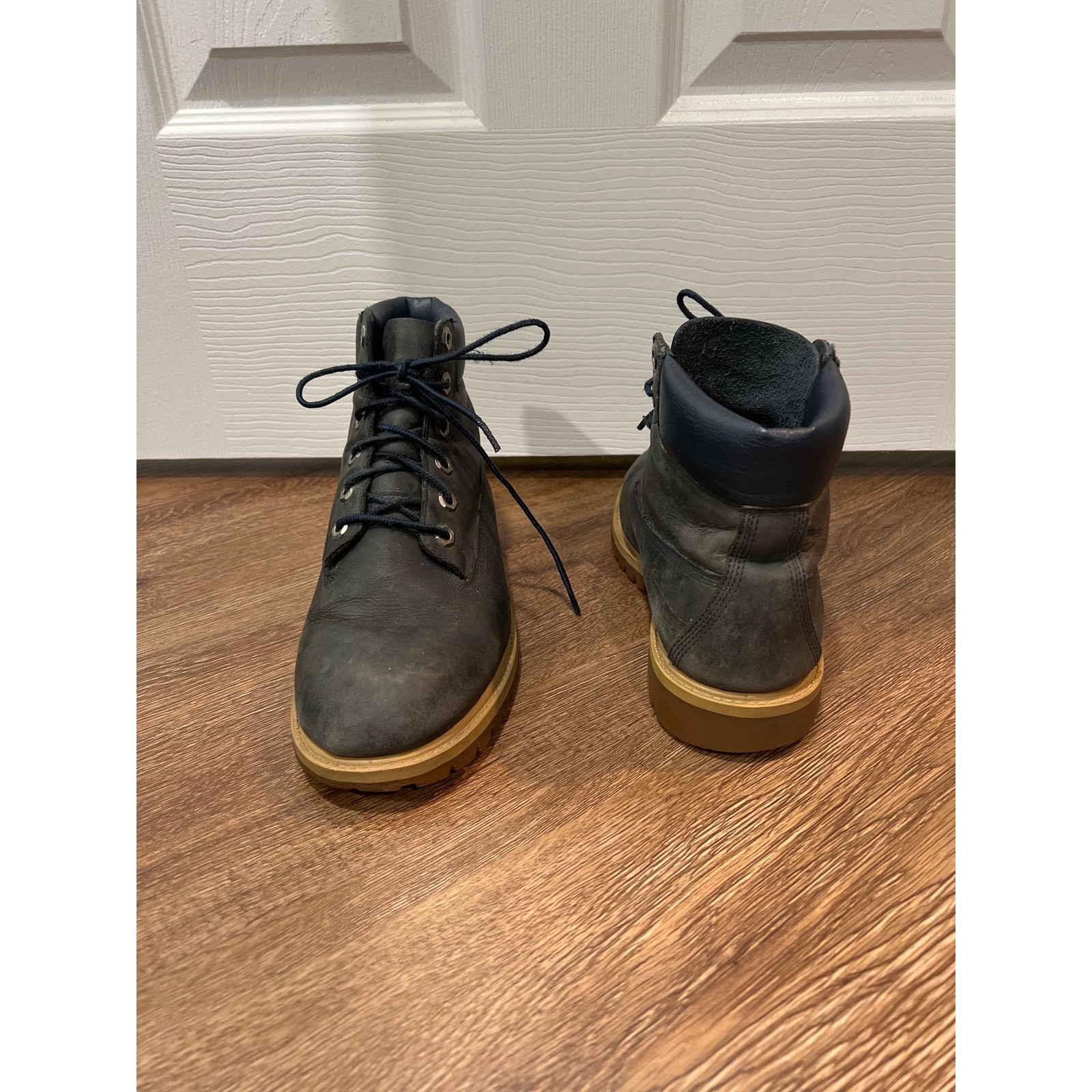 Timberland Premium 6-Inch Boots in Navy Leather EU 37 US 4.5