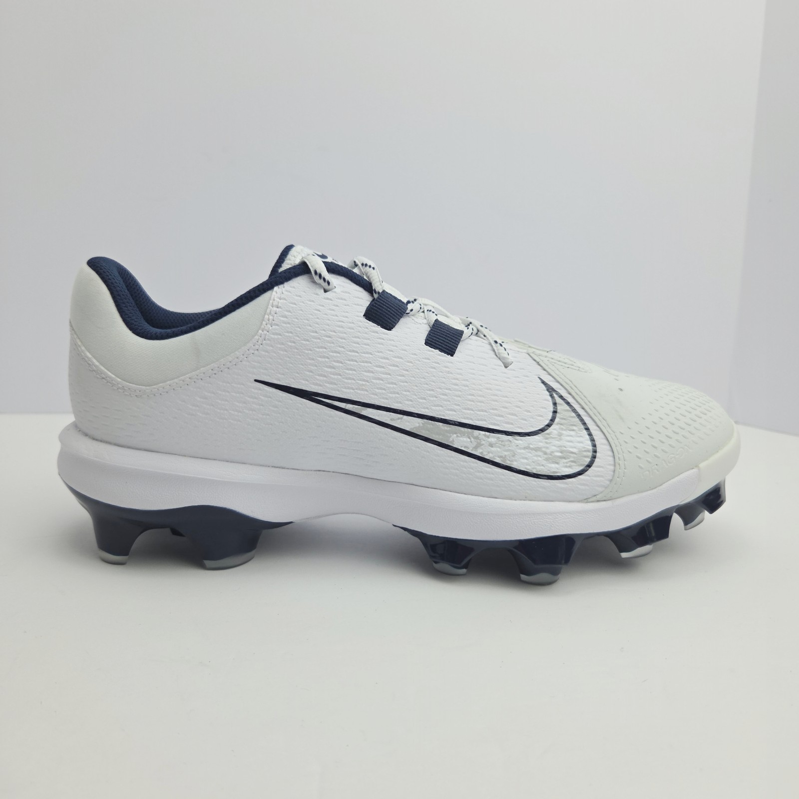 Nike Hyperdiamond4 Pro MCS Womens 10 Low Top Softball Cleats Navy White Athletic