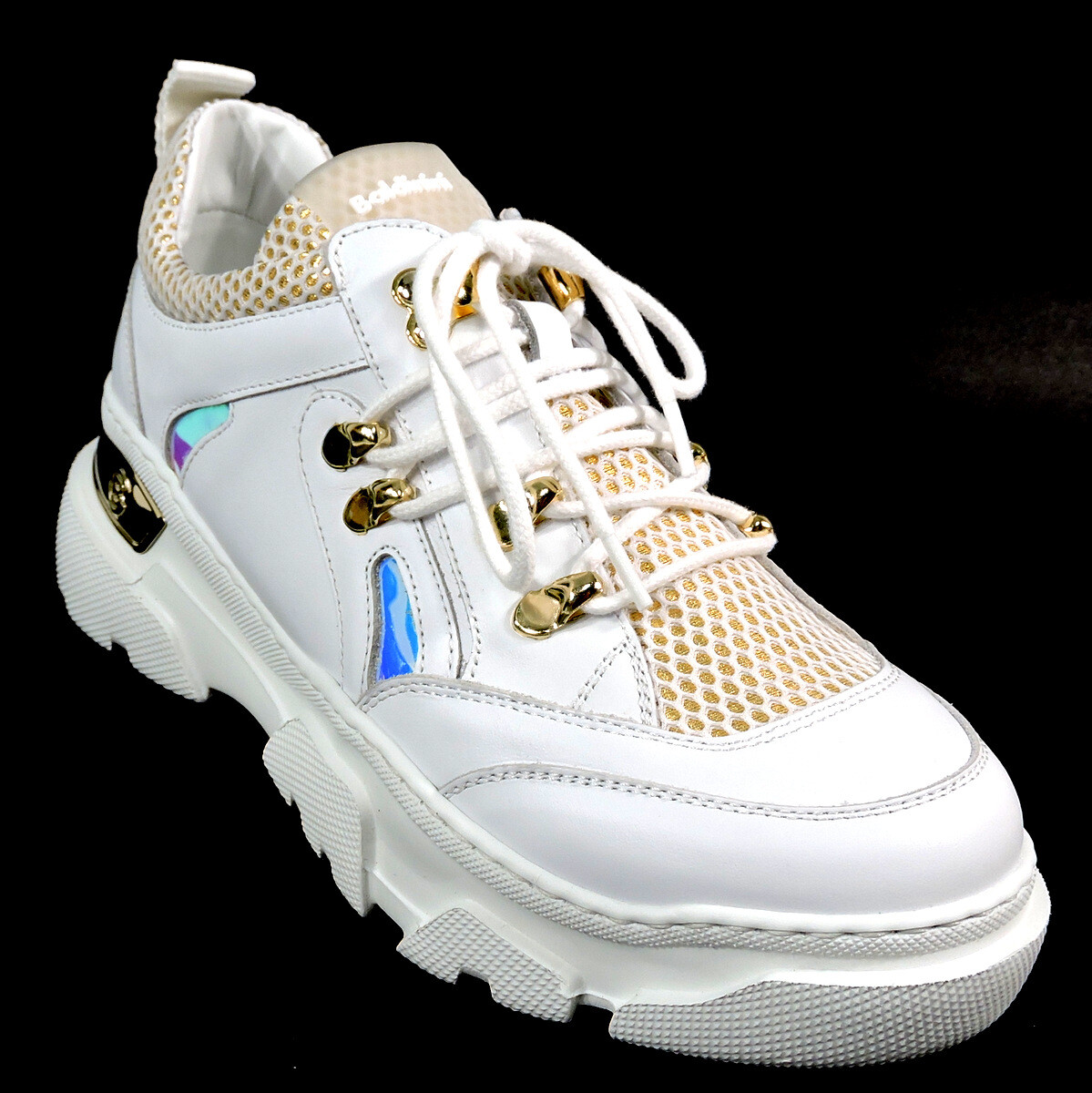 BALDININI 🇮🇹 WOMEN’S WHITE LEATHER COMFORT FASHION SNEAKERS