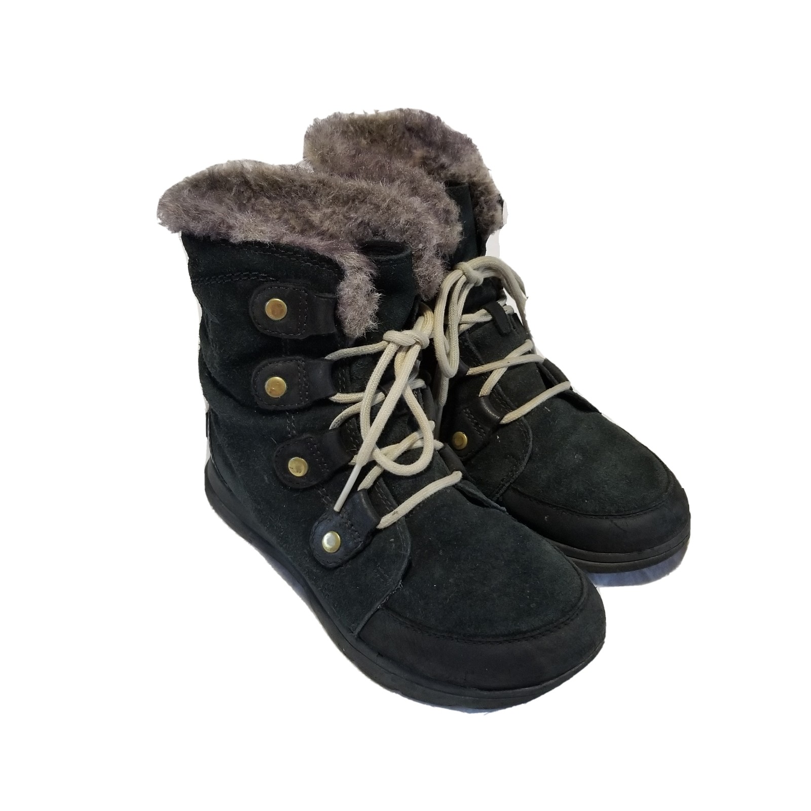 Sorel 3039-010 Explorer Joan Winter Boots Women Size 7.5 Black *SEE DESCRIPTION