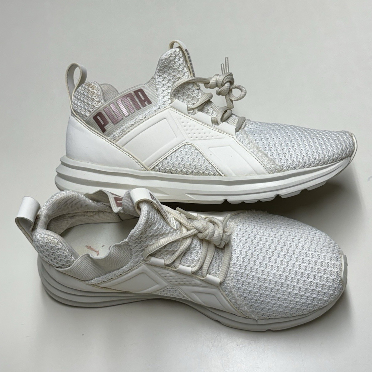PUMA Enzo Knit NM Women’s Sneakers Whisper White/Rose Gold 192440-03