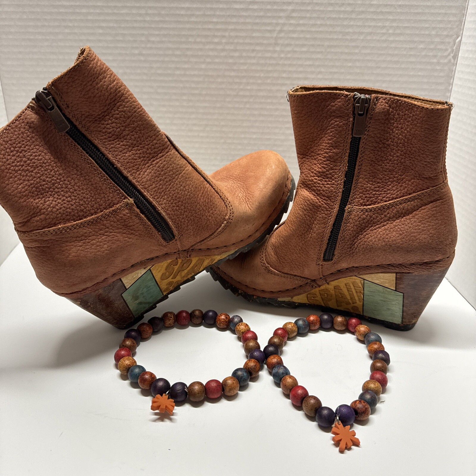 The Art Company Booties Ankle Boots Woman 37 Leather Suede Brown