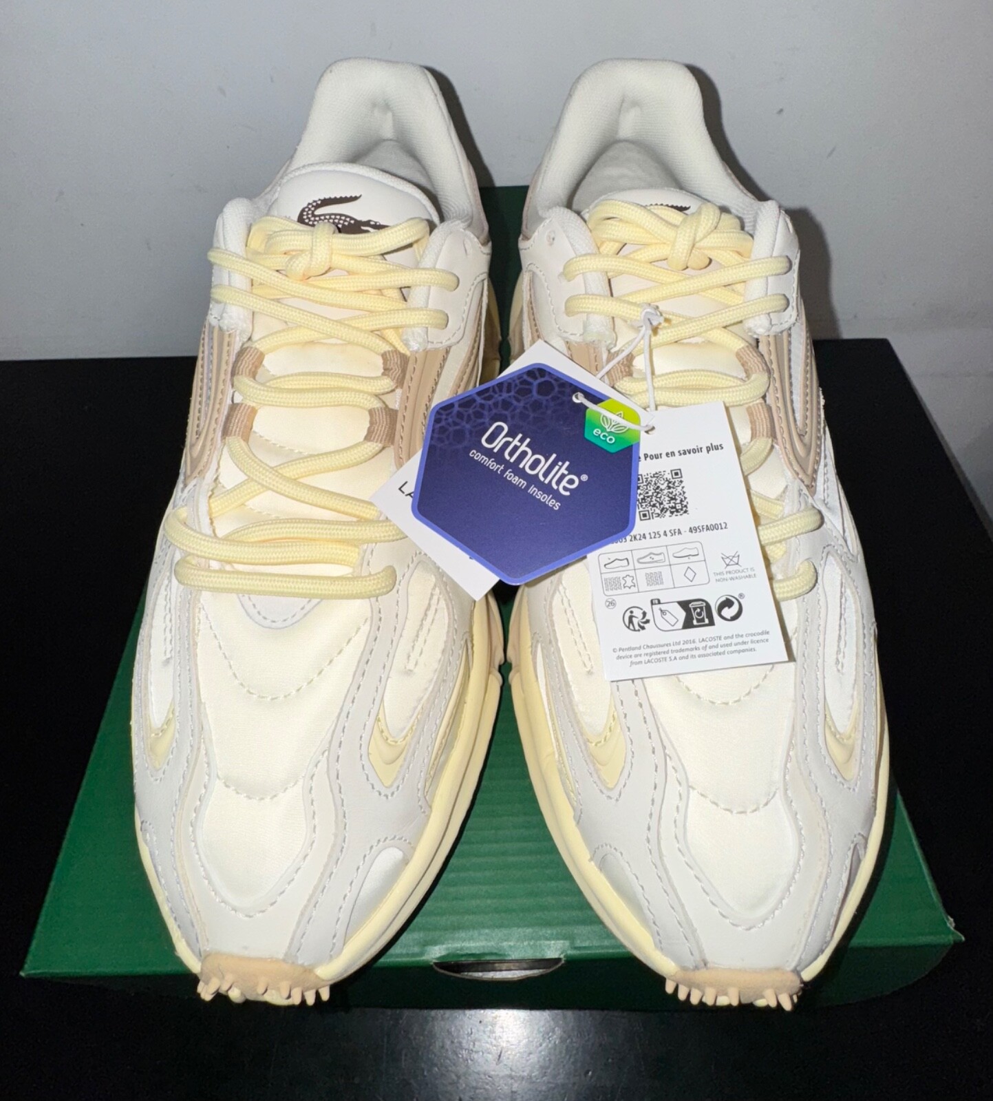 Lacoste L003 2K24 Women’s 2025 Sneakers Off White / Light Brown. Size 7 US