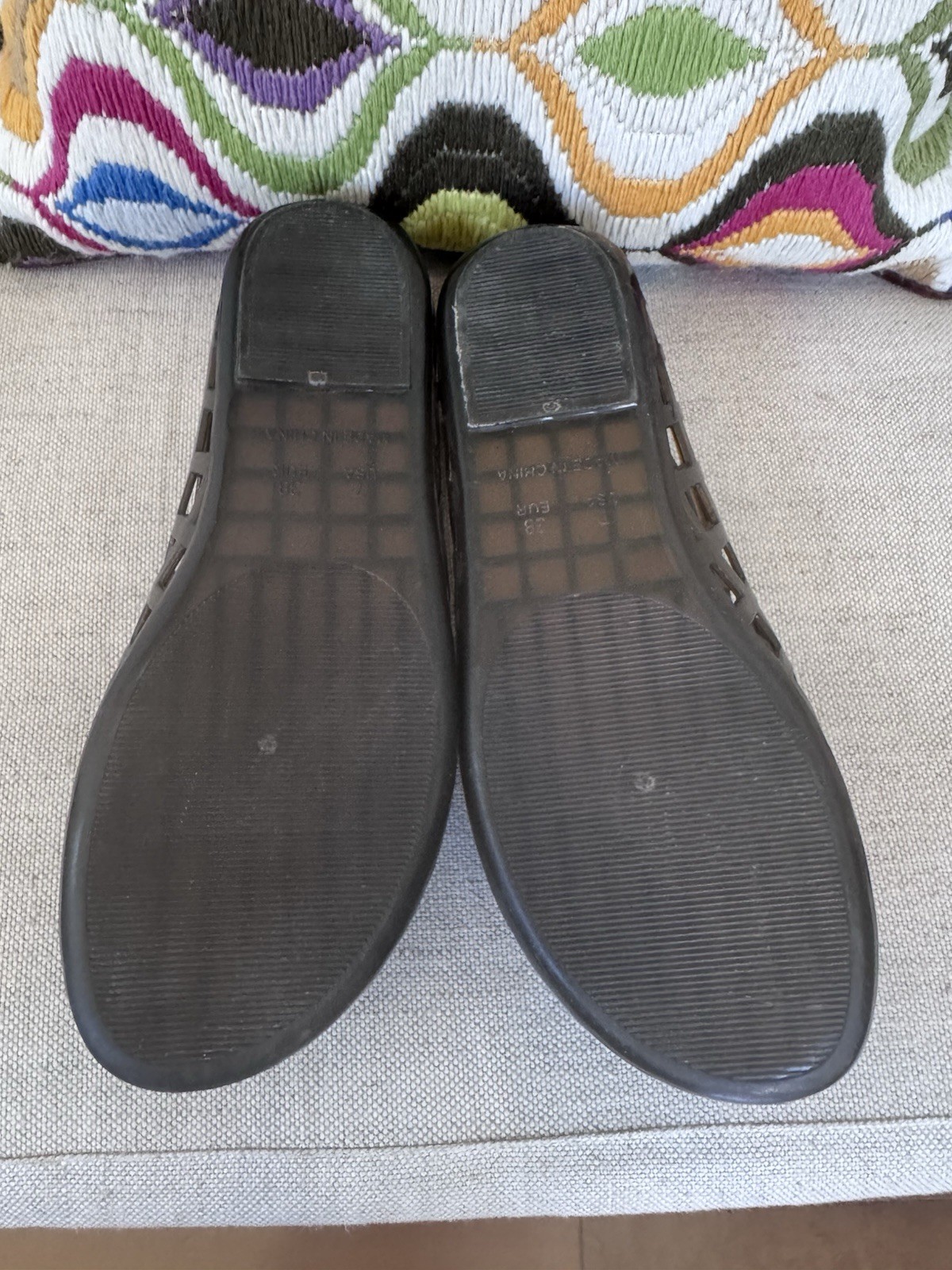 Size 7 Jeffrey Campbell Mocha Brown Jellz Jelly Flats