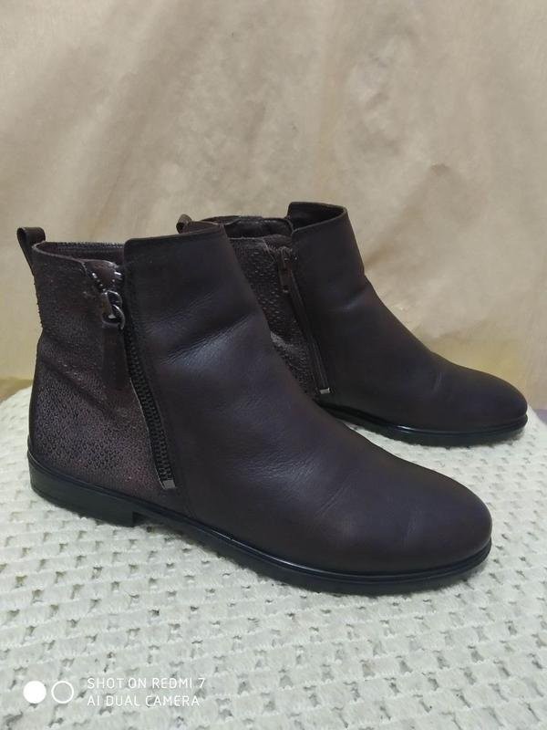 women ecco boots multicolor leather 37