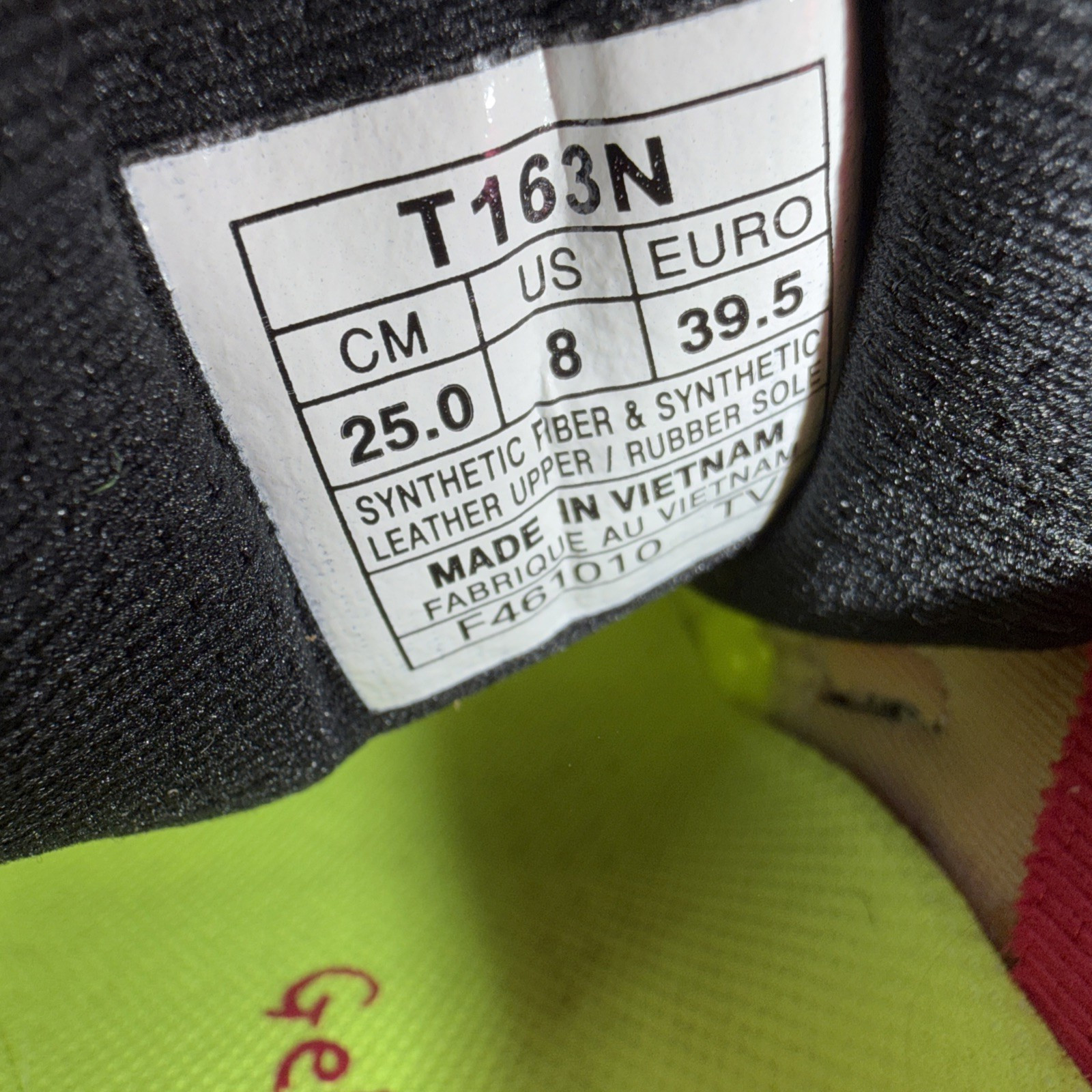 ASICS Gel Noosa Tri 6 W Size 8 Pink Lime Green Y2K Vintage Runner EUC T163N