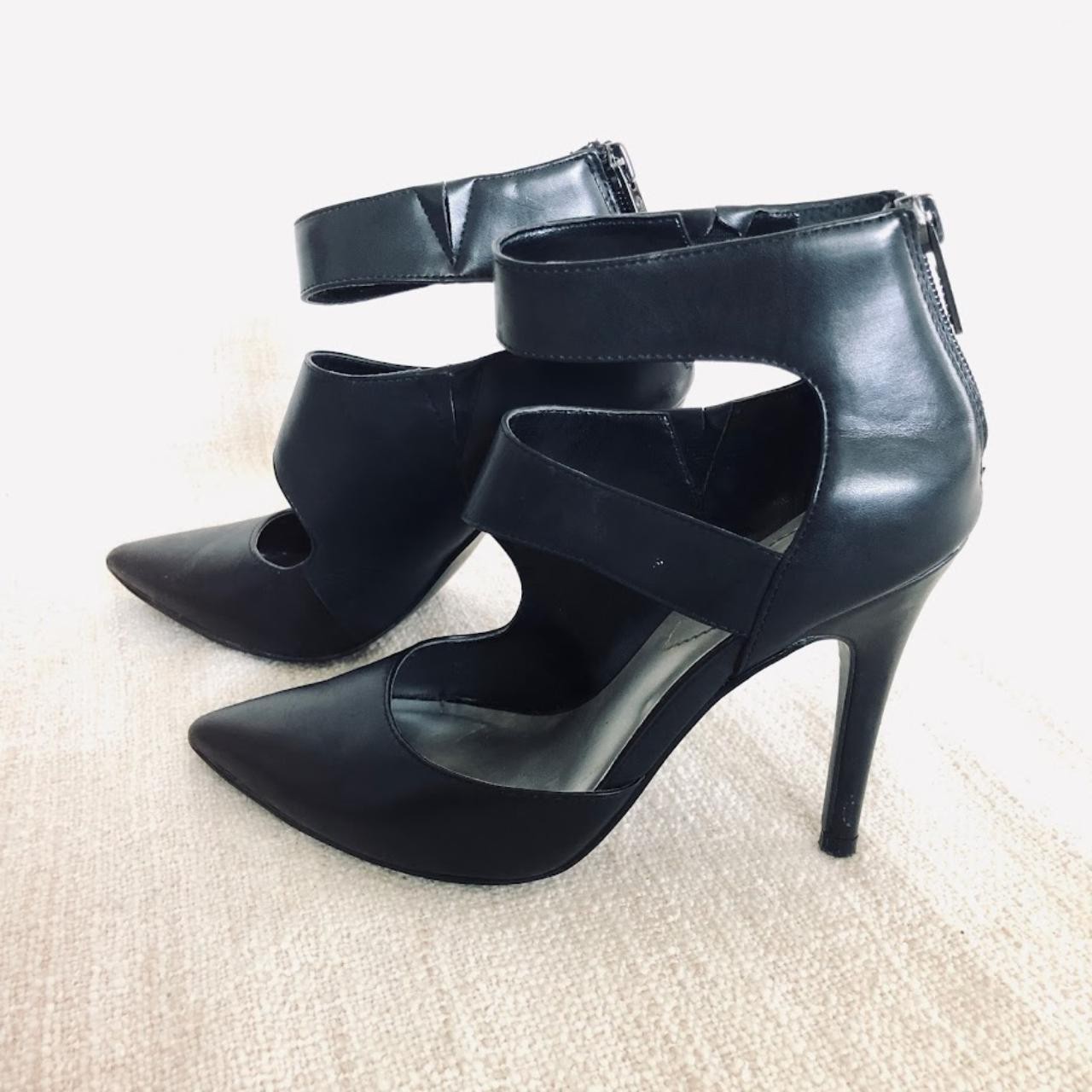 Guess Black Cutout Pointed Toe Heels Size 6
